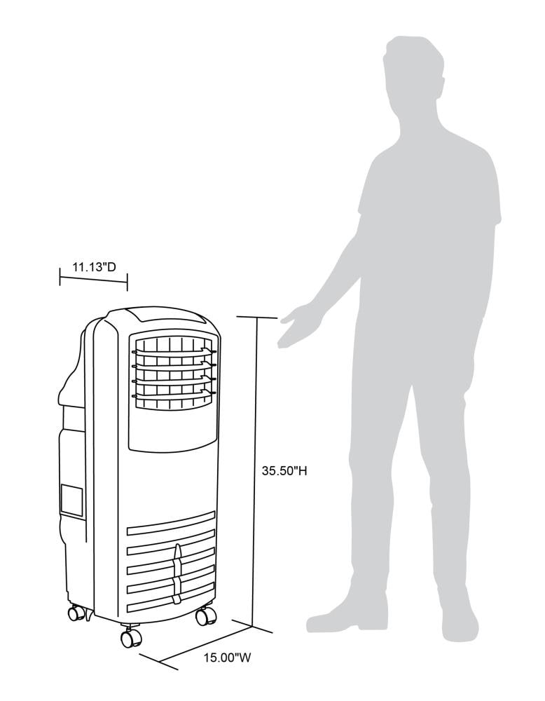 Newair 1000 Cfm 3 Speed Indoor Portable Evaporative Cooler For 300 Sq