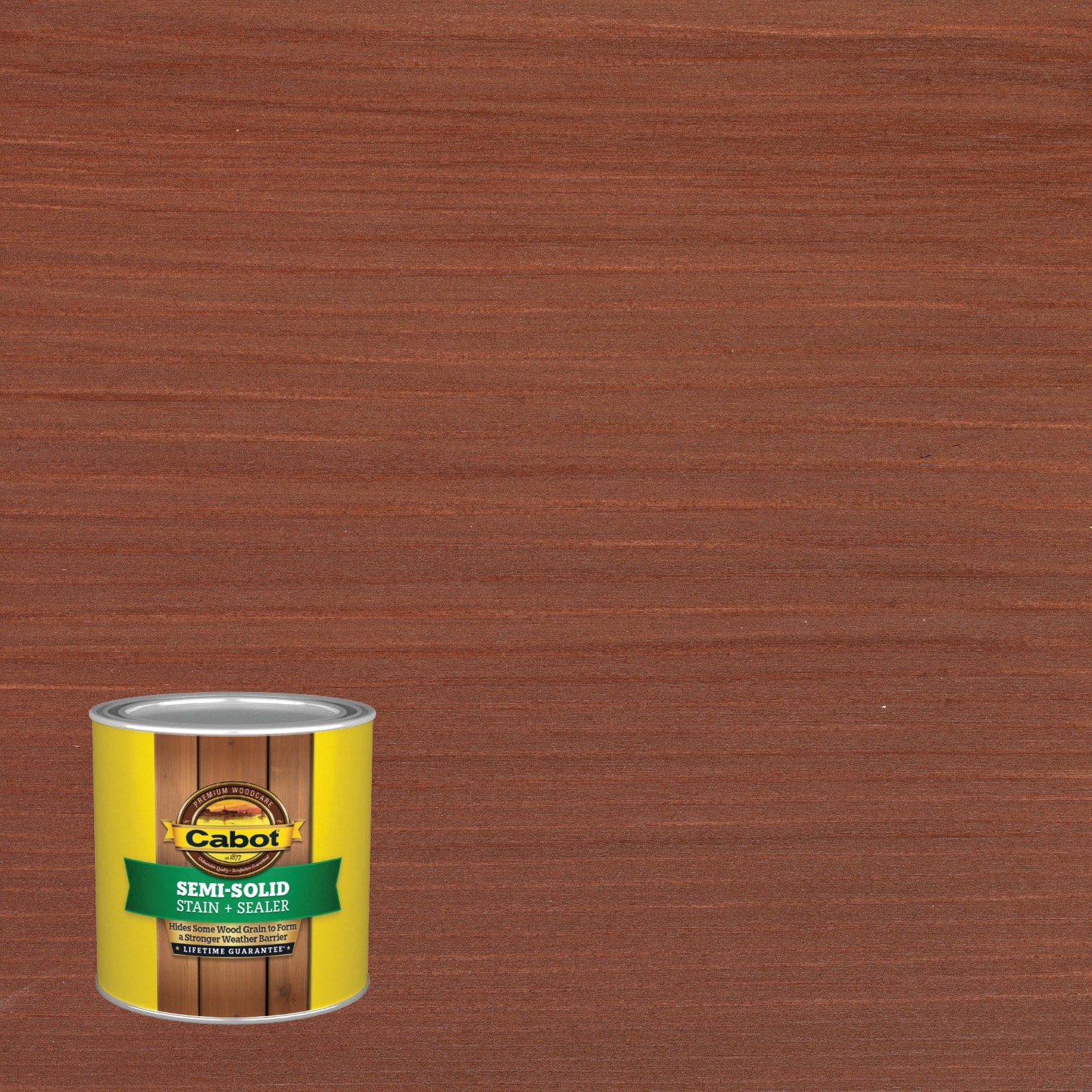 Cabot MISSON BROWN-1614377 Mission Brown Semi-solid Exterior Wood Stain and Sealer in One ( Half-pint )