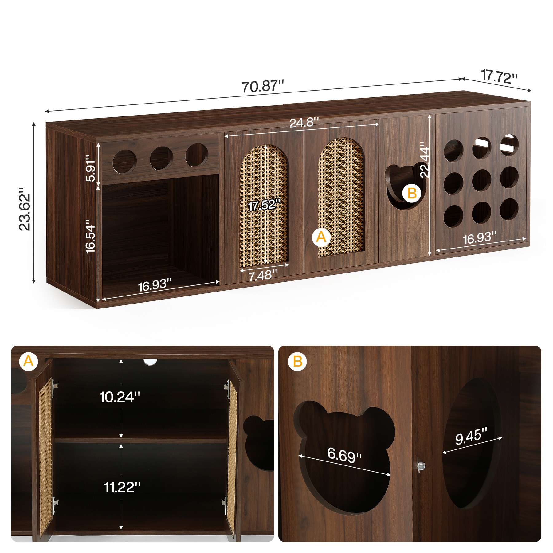 Tribesigns LWOYJL-0852YY Litter-Boxes - View #4