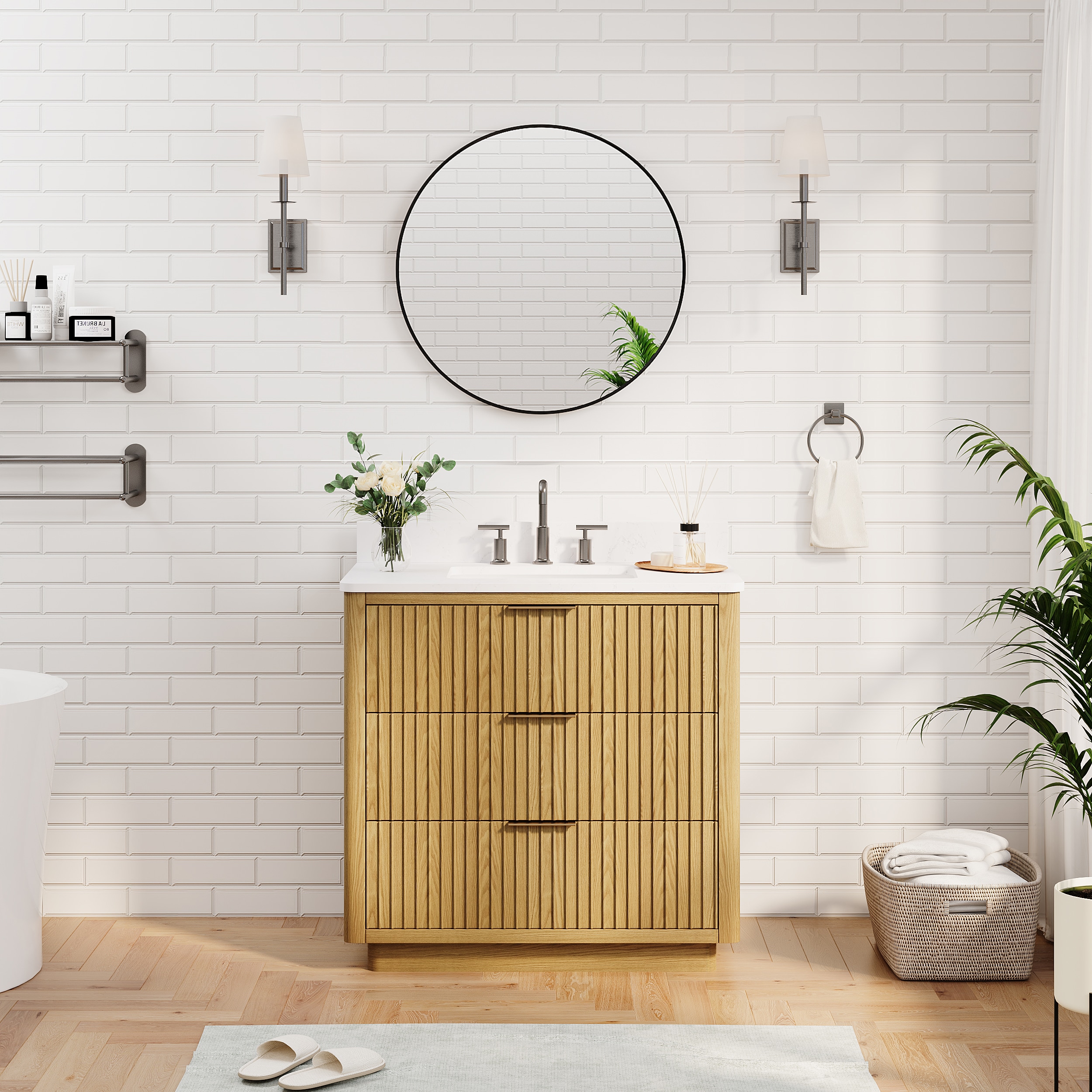 WELLFOR R1MR2828MB Framed-Bath-Mirrors - View #3