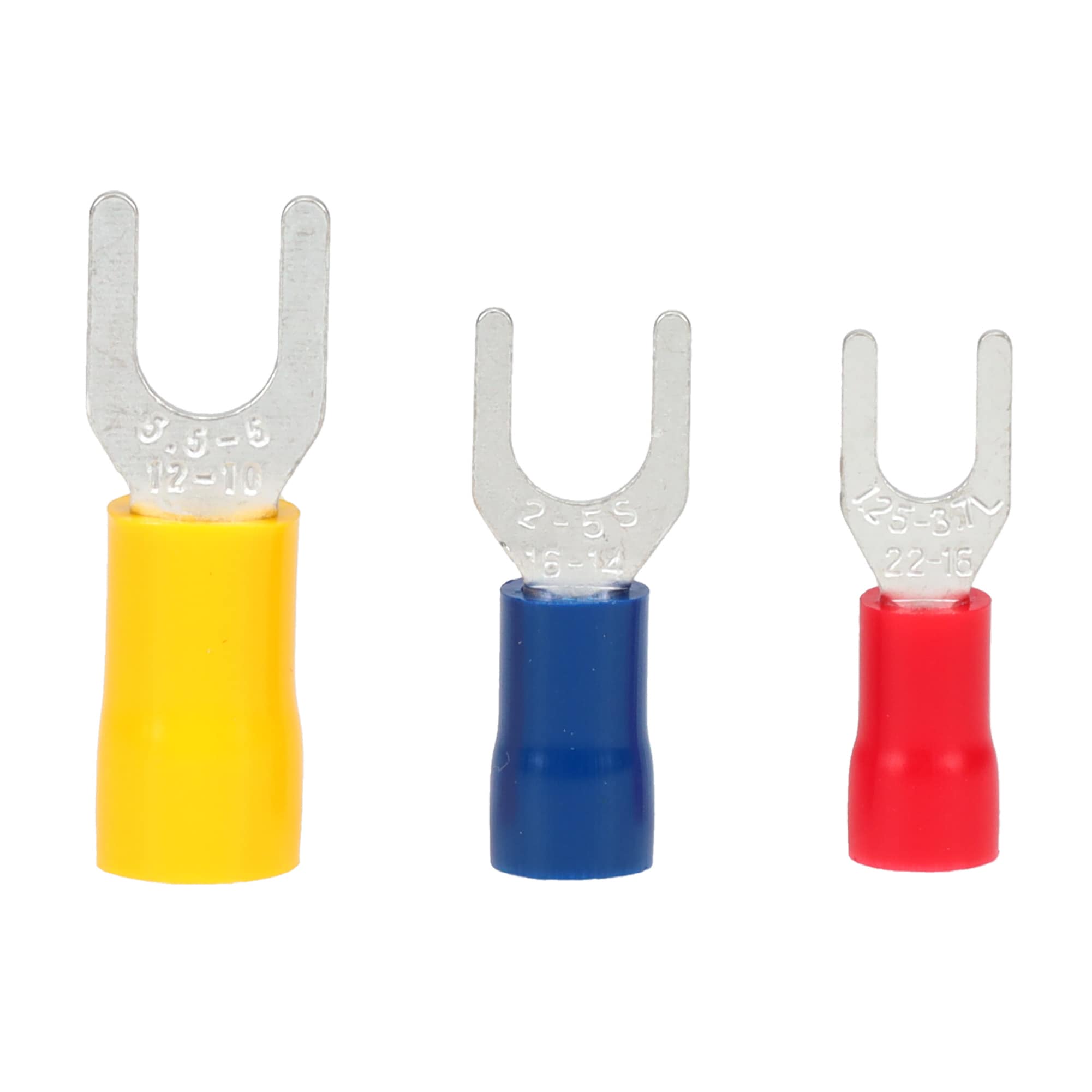 Utilitech PVC Spade Terminal Assortment with Yellow, Blue, and Red Spade Multiple colors/finishes 20 -Count