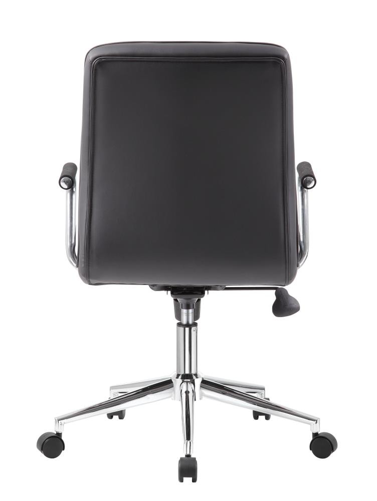 Boss Office Products Black Contemporary Ergonomic Adjustable Height ...