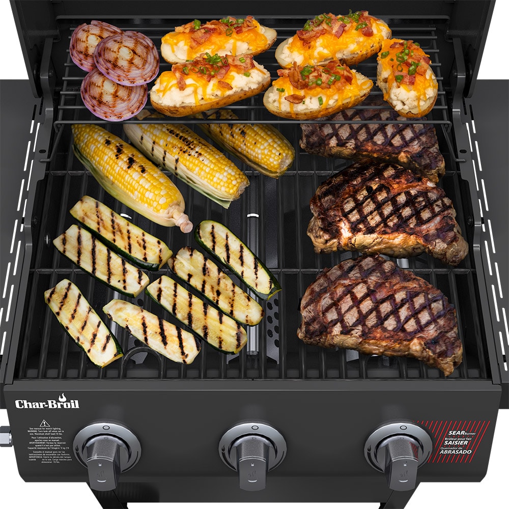 Char Broil Black 3 Burner Liquid Propane Gas Grill