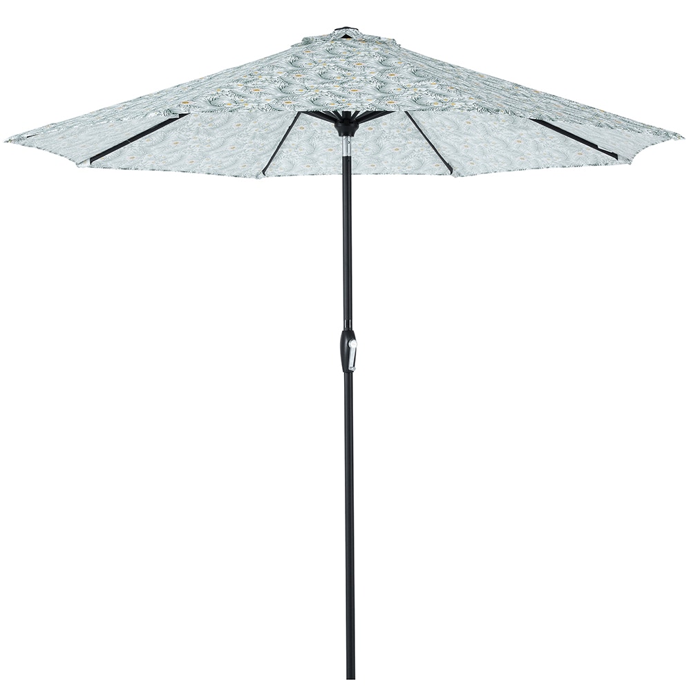 Fashion 827-8SAT-FL 9-ft Steel Multiple colors/finishes Market Patio Umbrella