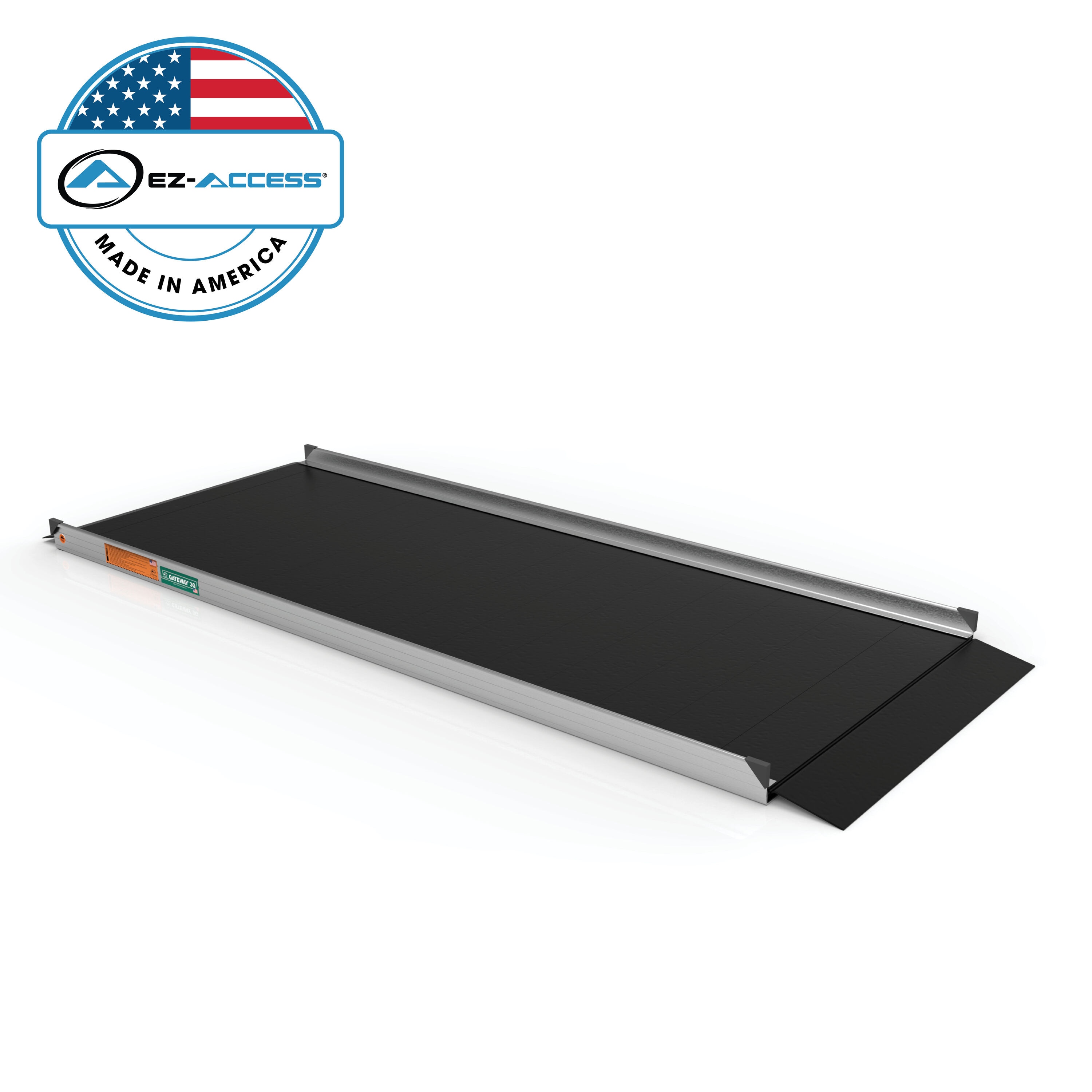 EZ-ACCESS G3G 08BLK 8-Feet x 36-Inches Aluminum Modular Entryway Wheelchair Ramp ADA Compliant