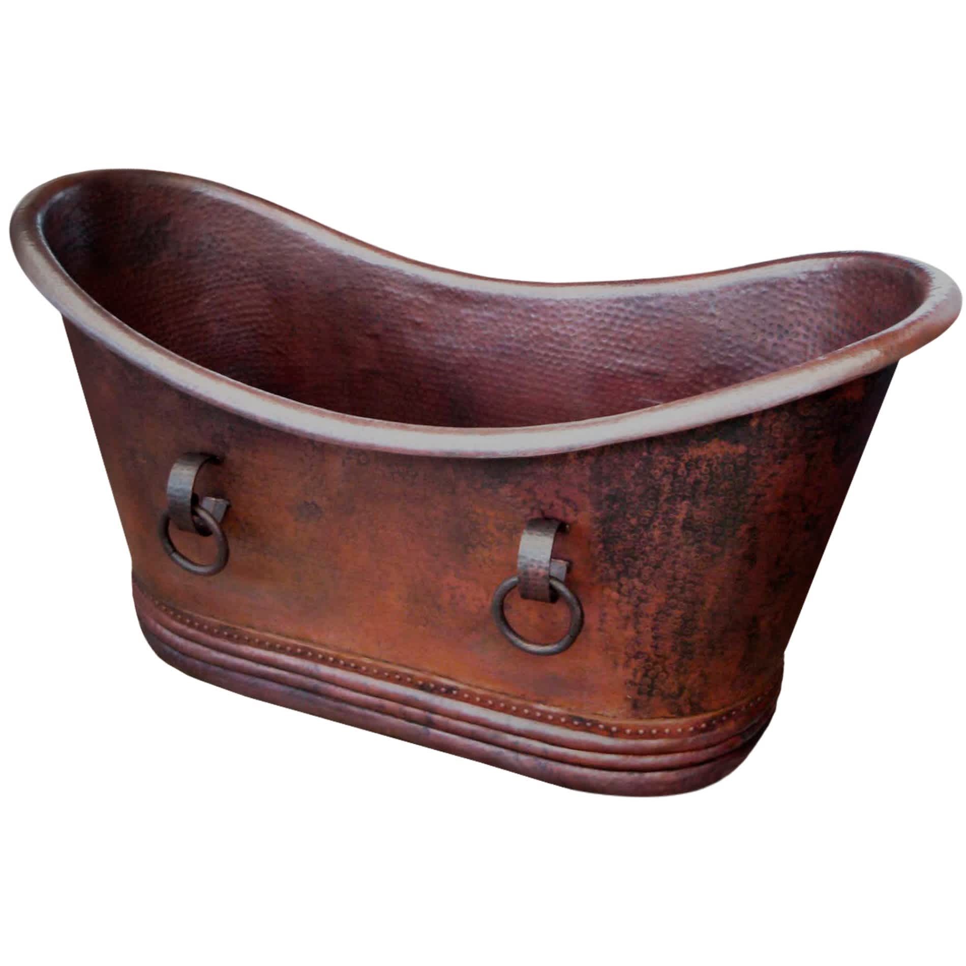 Novatto - NBT-ADA-60 The Adamo Freestanding 60 inch Length Copper Bath Tub