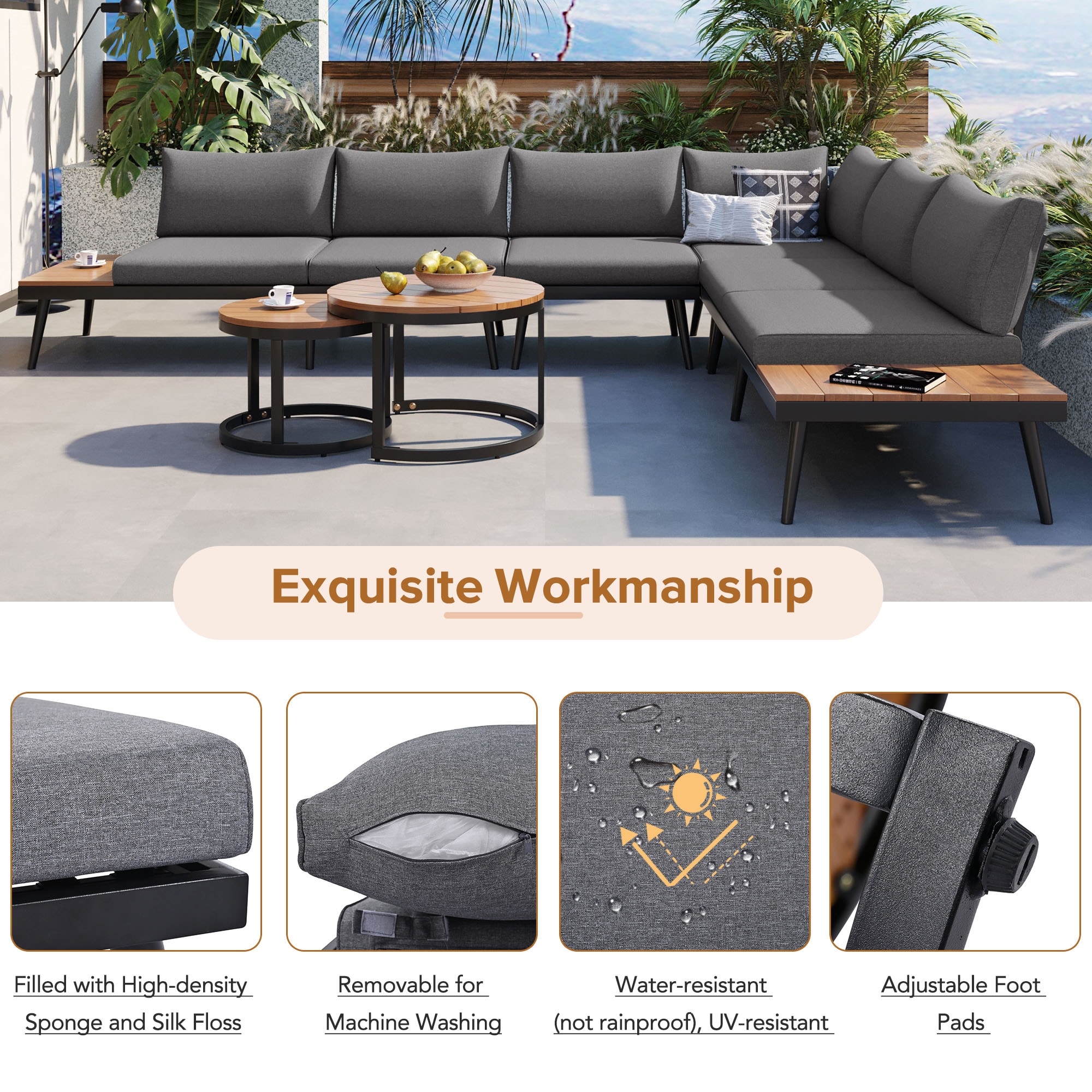 Bayfeve BFTM-1E-PCS Patio-Conversation-Sets - View #7