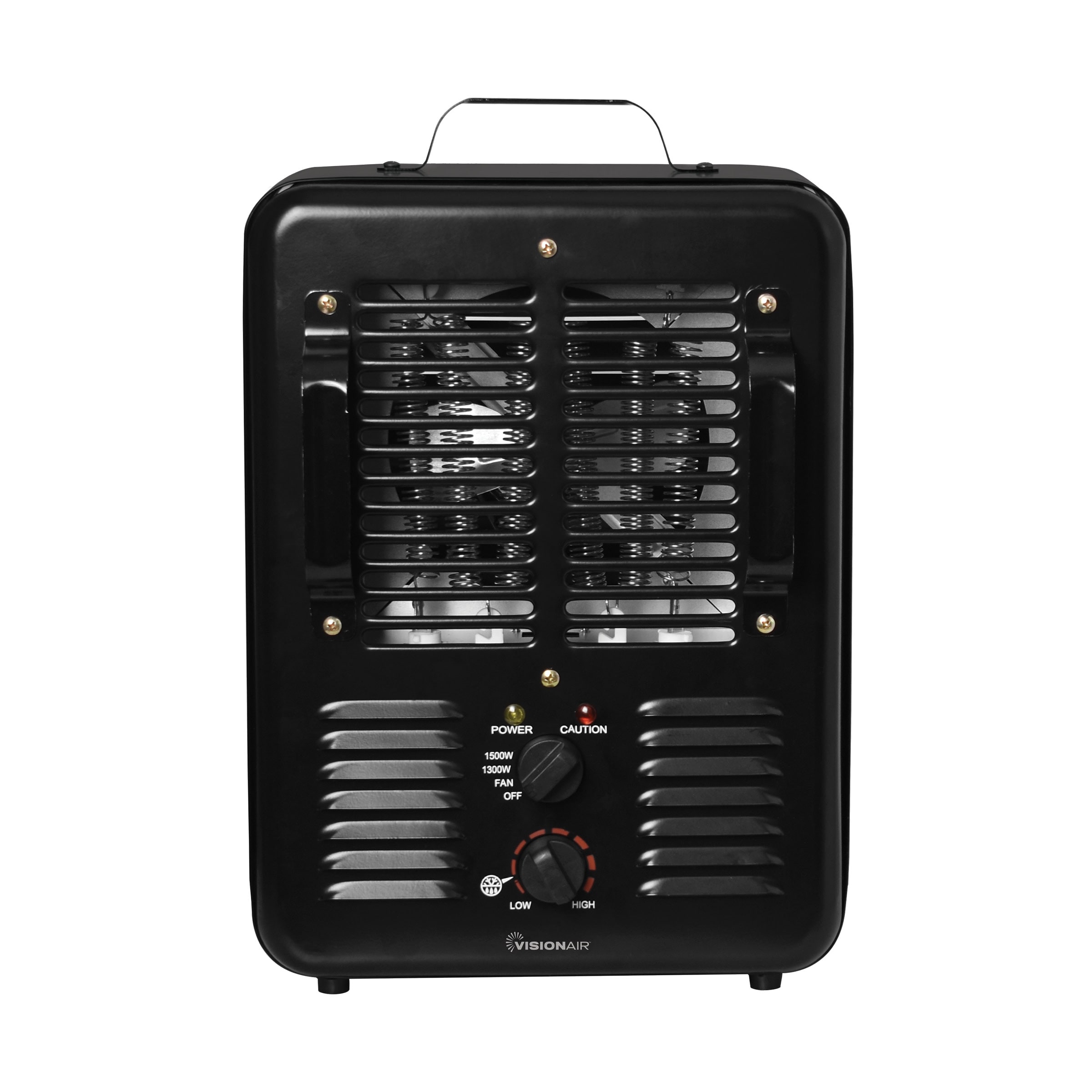 VisionAir 1VAHW153P Up to 1500-Watt Convection Compact Personal Indoor Electric Space Heater with Thermostat