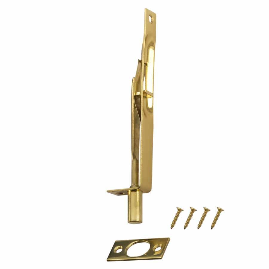 Gatehouse 6-in Satin Nickel Solid Brass Flush Bolts in the Door Bolts  department at