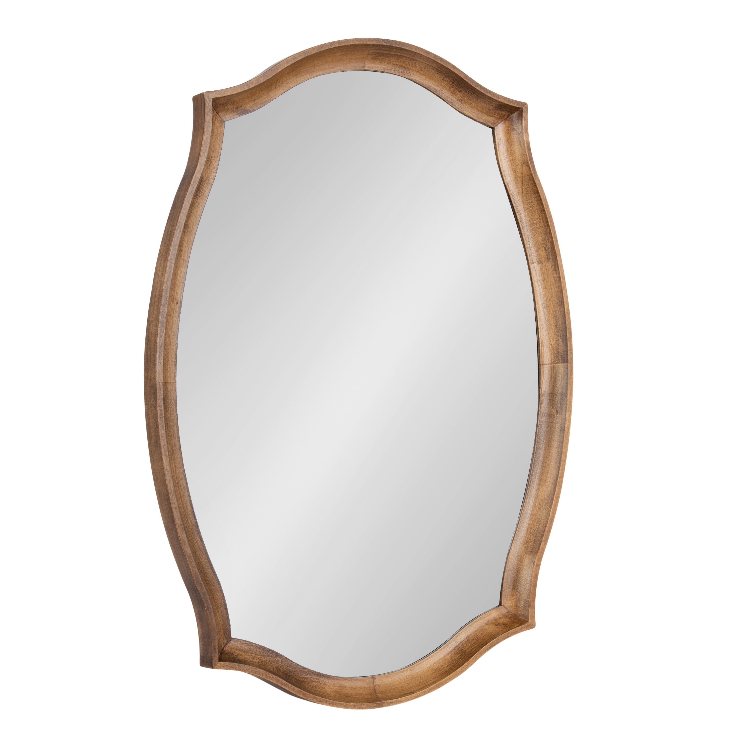 Kate and Laurel 225193 Hatherleig 24.00-Inches W x 34-Inches H Sunburst Rustic Brown Framed Wall Mirror