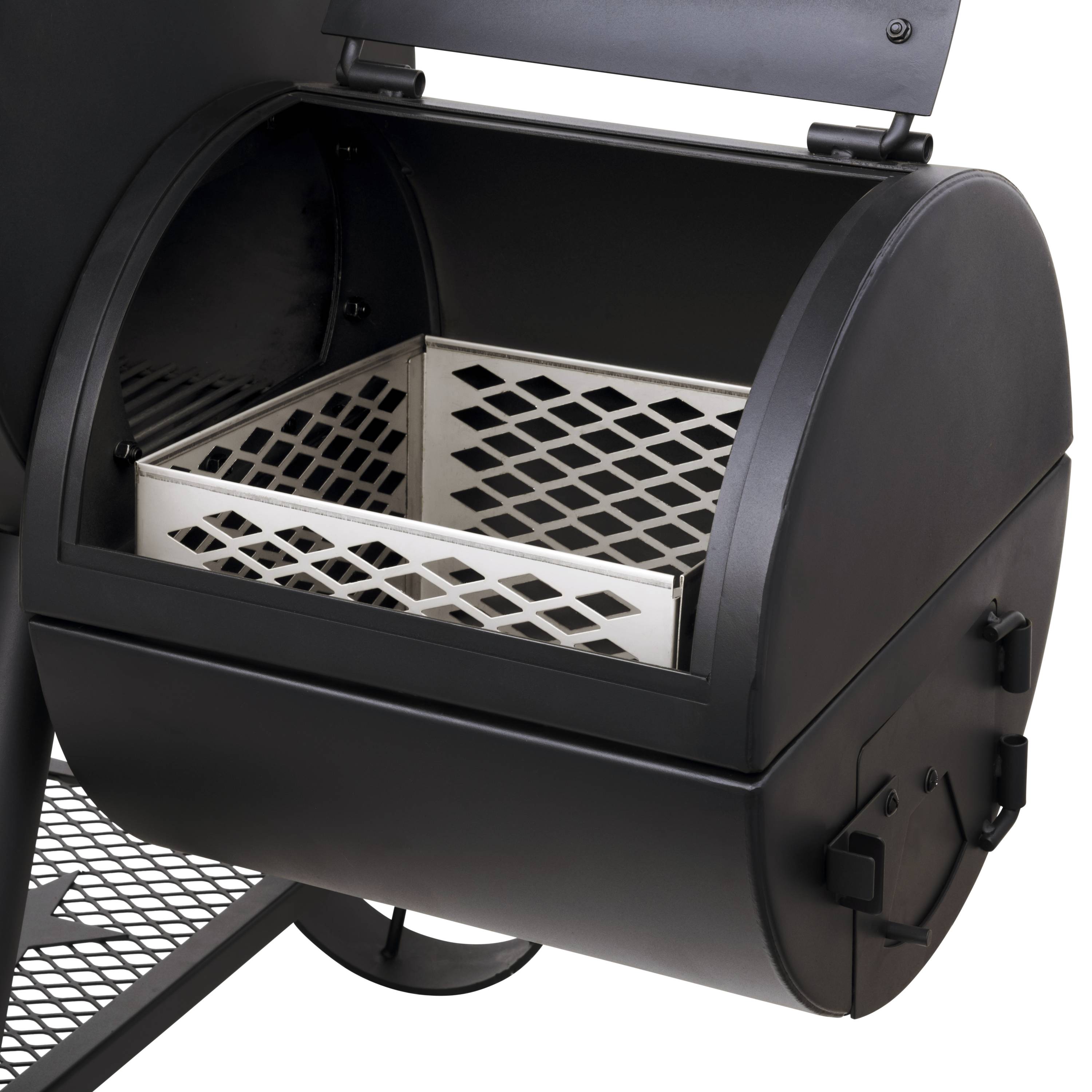 Oklahoma Joe's 1060-Sq in Black Horizontal Charcoal Smoker in the ...