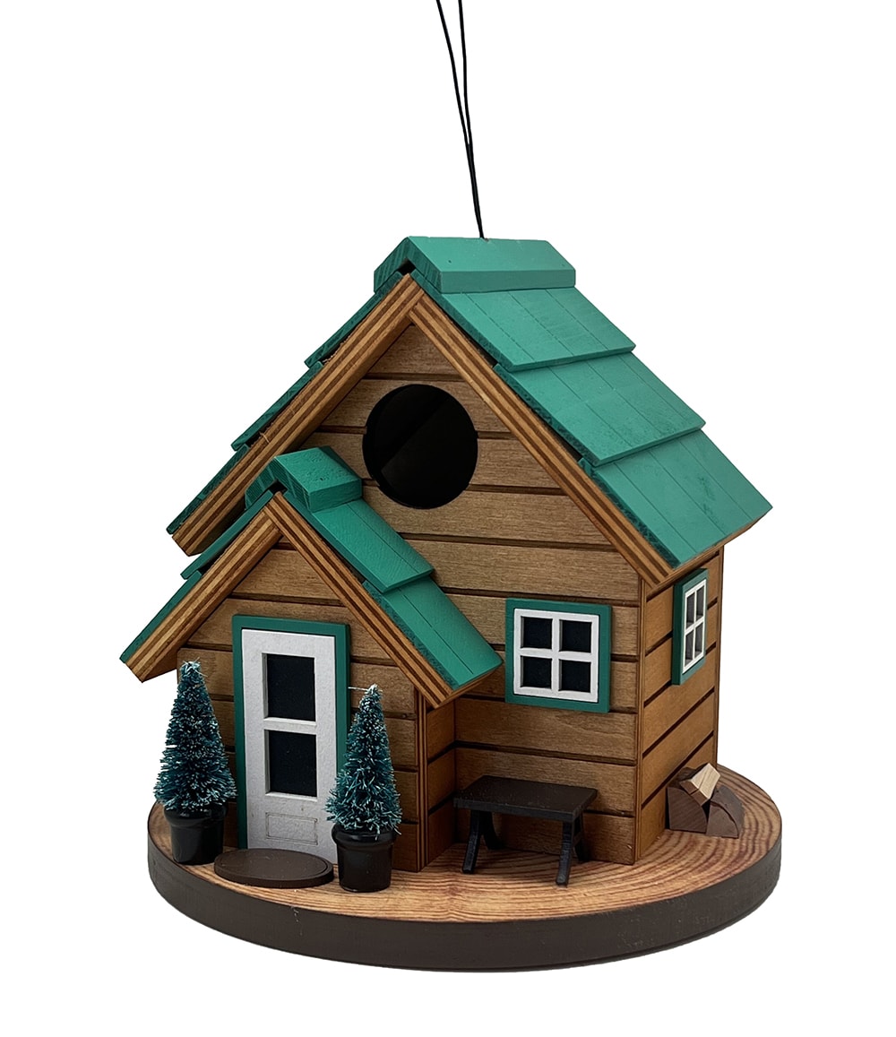 Home Bazaar HB-7670S 6.75-Inches H Multi Wood Finches Aviary Bird House
