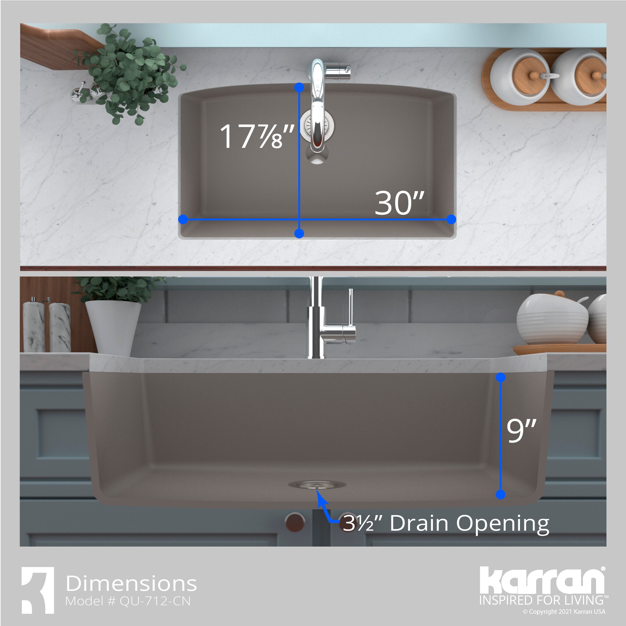 Karran QU-712-CN Kitchen-Sinks - View #8