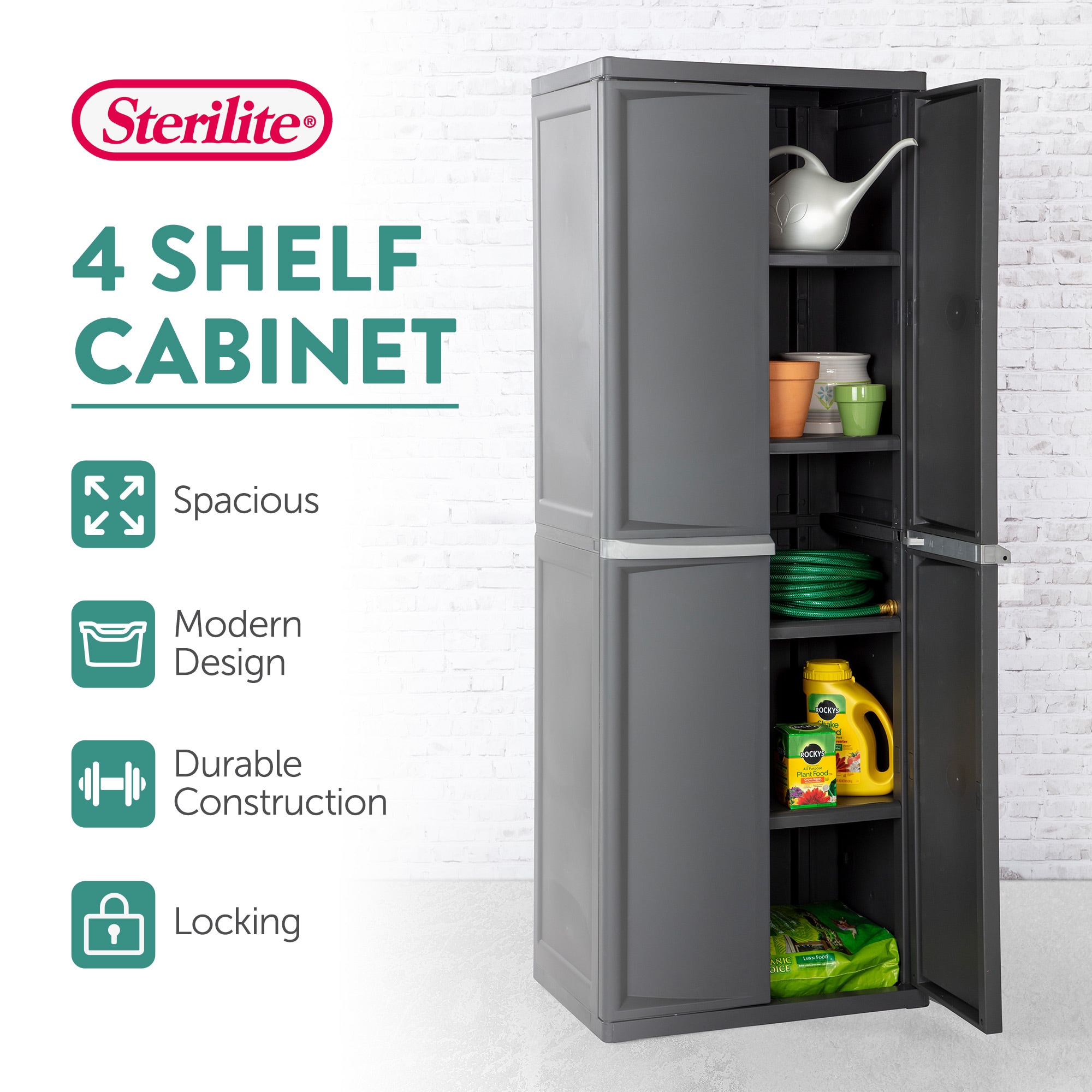 Sterilite 78245 Utility-Storage-Cabinets - View #2