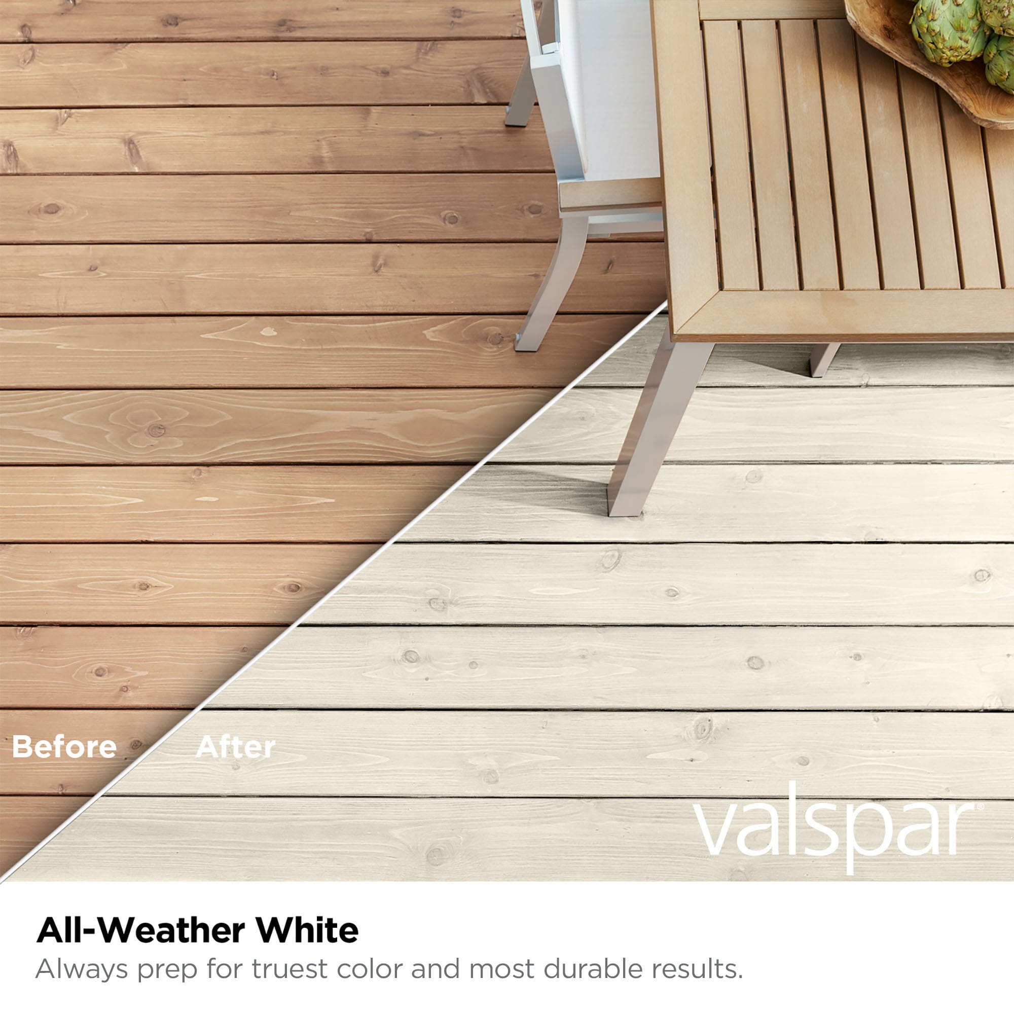 Valspar Pre-tinted Clear Exterior Wood Stain and Sealer (1-Gallon