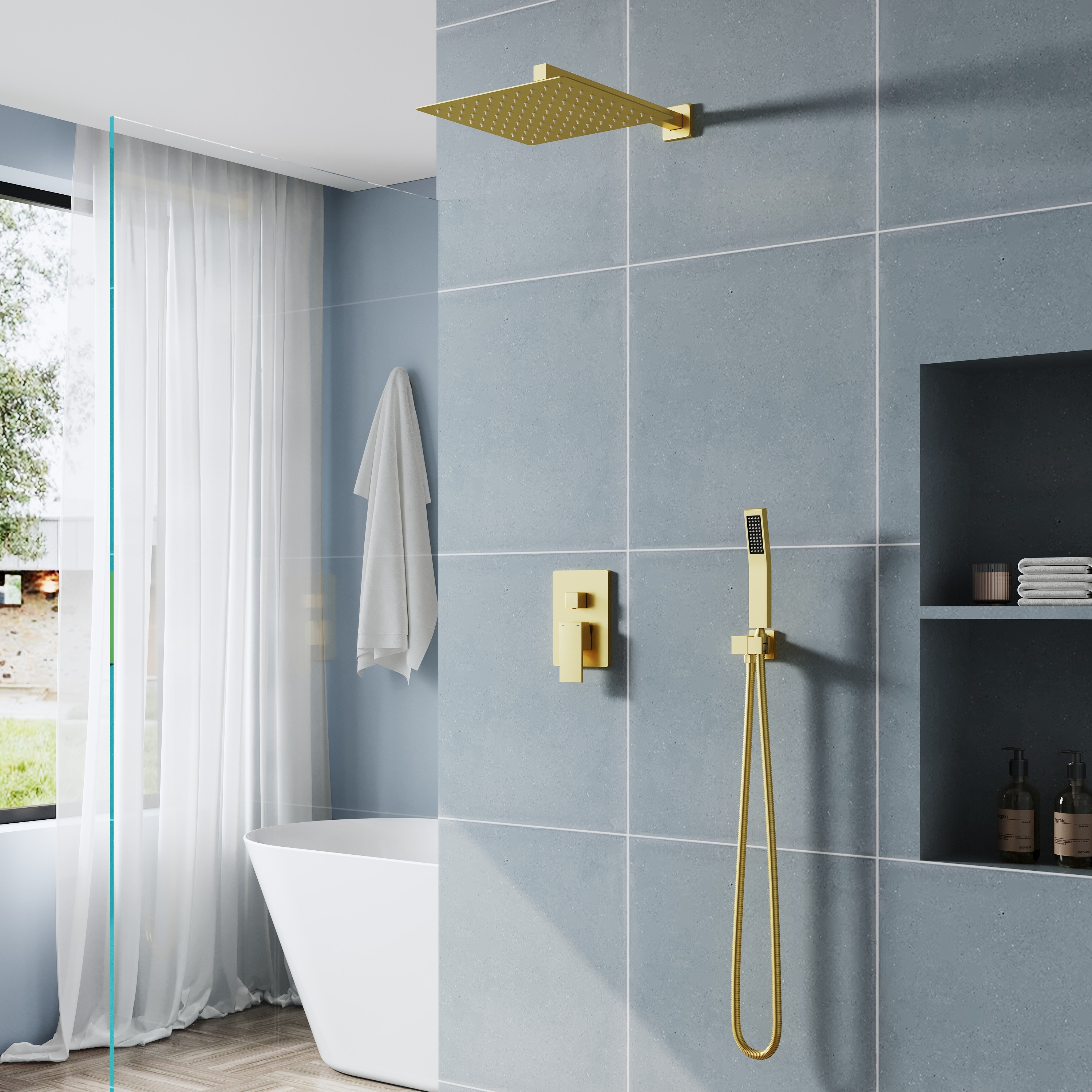 WELLFOR DTG-803S12BG Tub-Shower-Faucets - View #2
