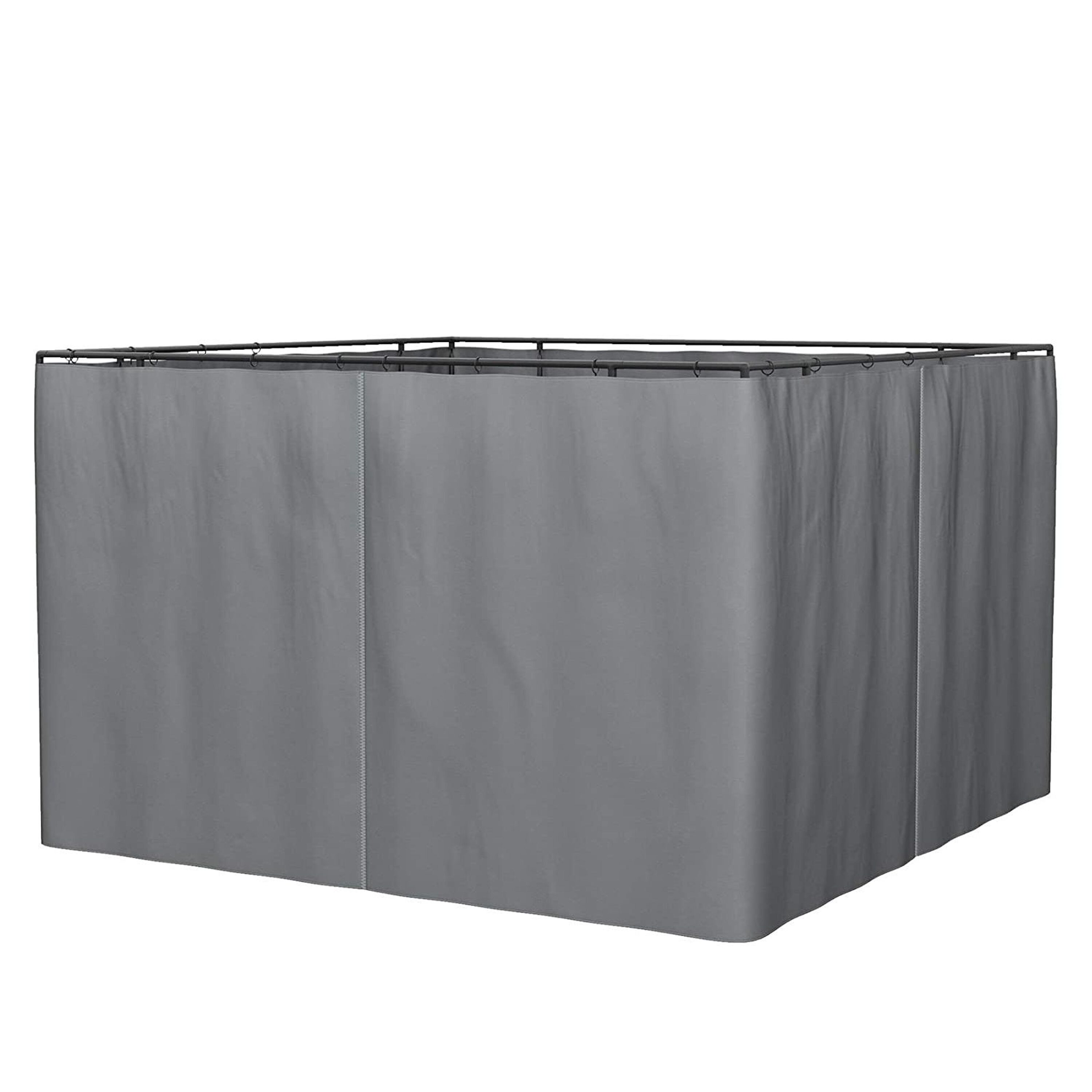 Bayfeve BFBU-5849 10x12 Ft Gazebo Replacement Gazebo Sidewall with Zippers Grey Canopy wall panels