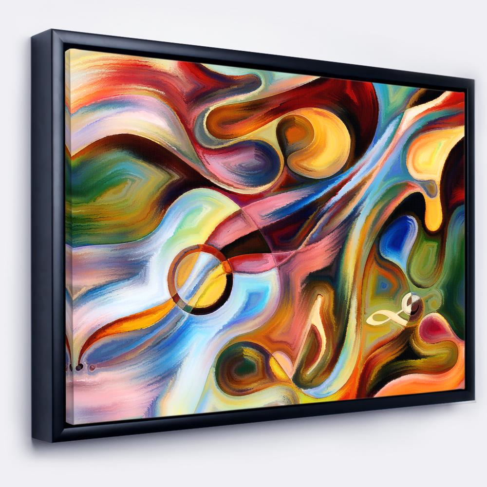 Designart FL6261-22-14-FLB Wood Floater frame 14-Inches H x 22-Inches W Modern Canvas Print