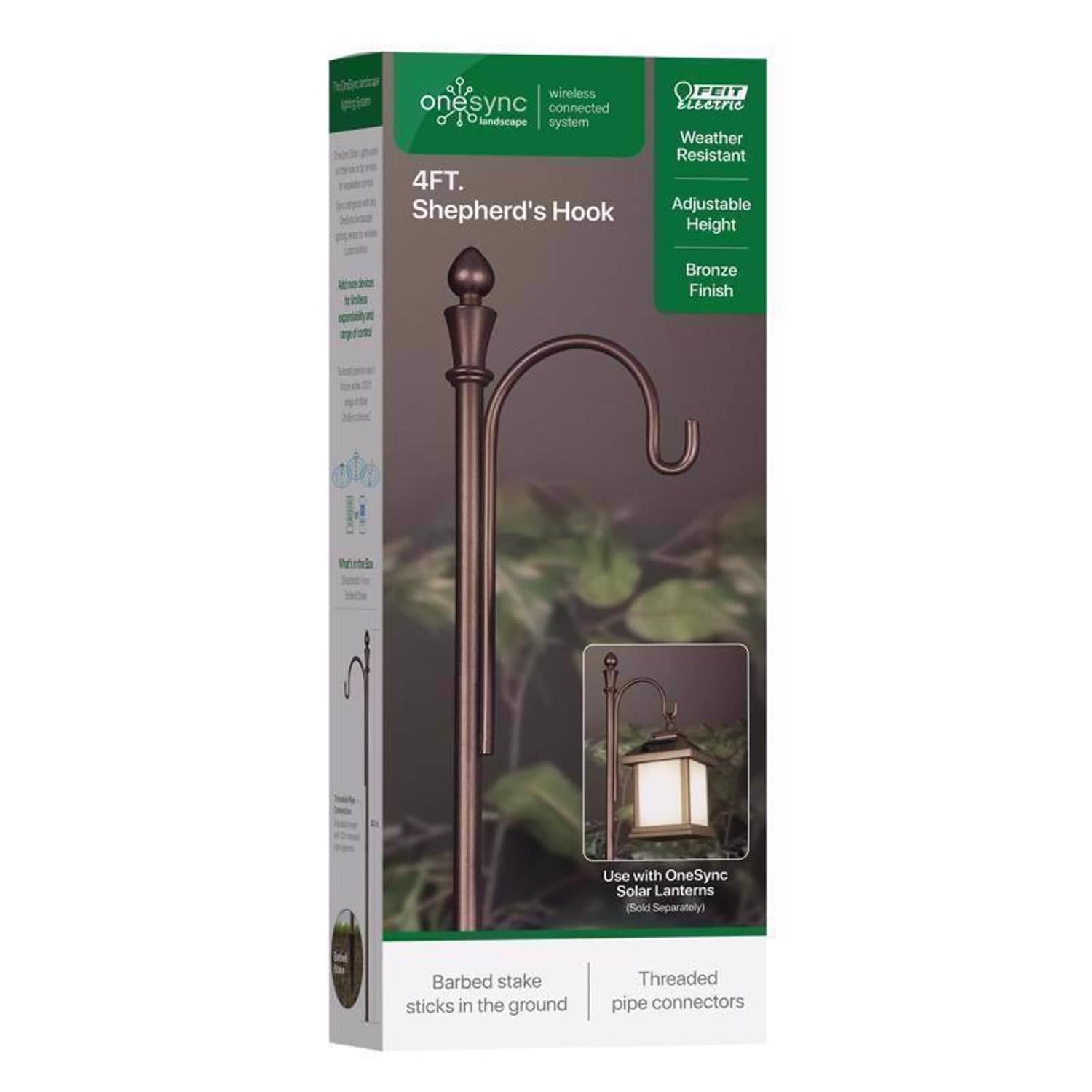 Feit Electric - Feit Solar Fixtures Bronze Metal Shepherds Hook 48 in Pack of 1