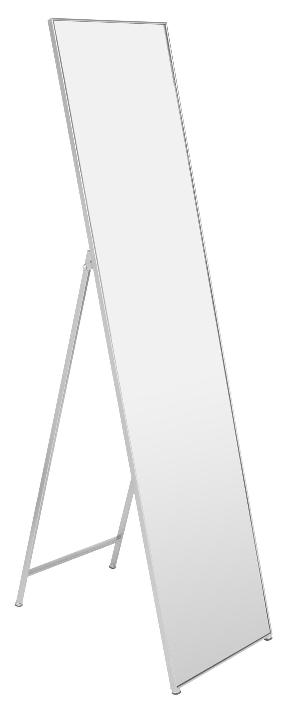 Wellen 28" x 69" Silver Rectangular Wall Mirror
