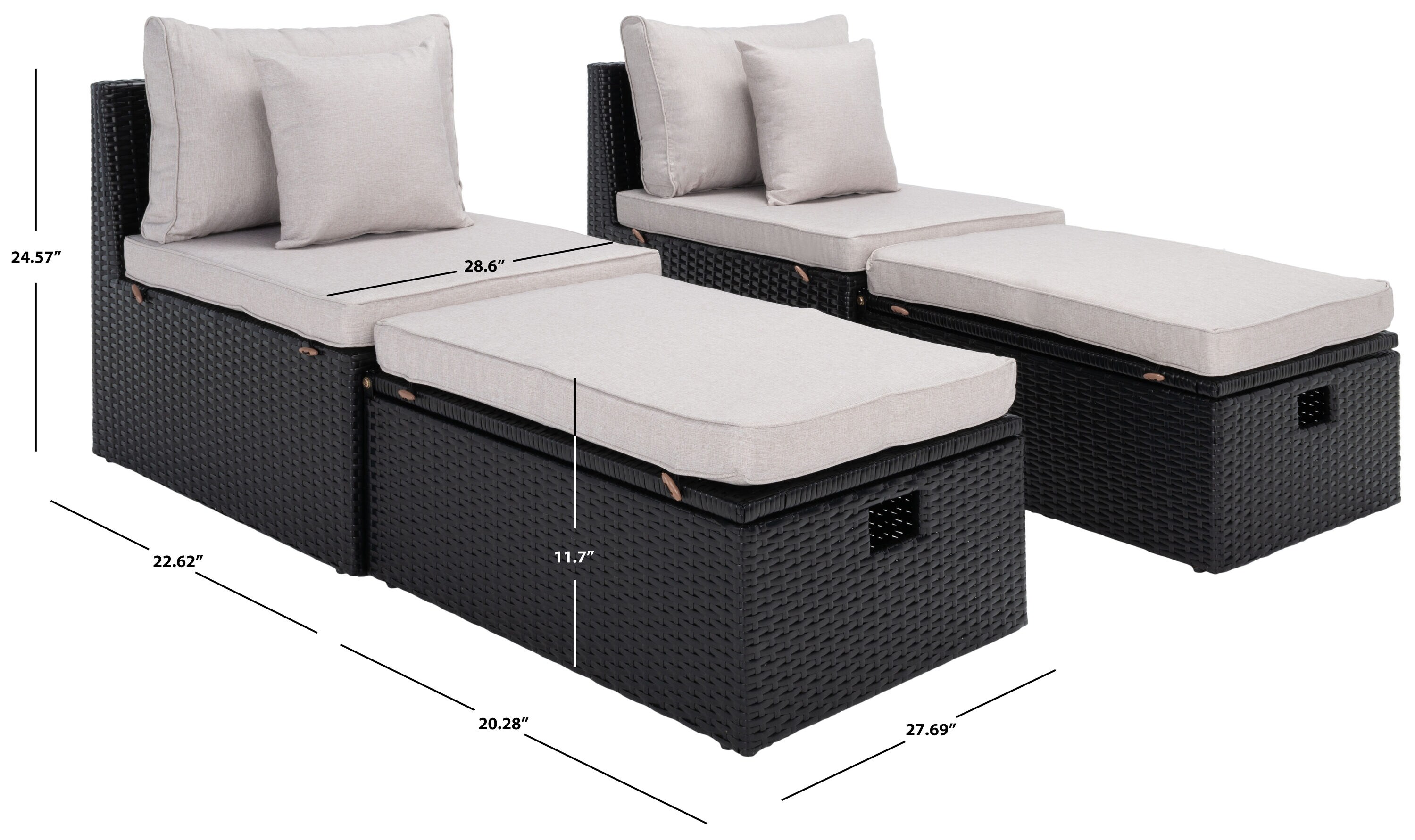 Safavieh PAT7515E Stools-Ottomans - View #2