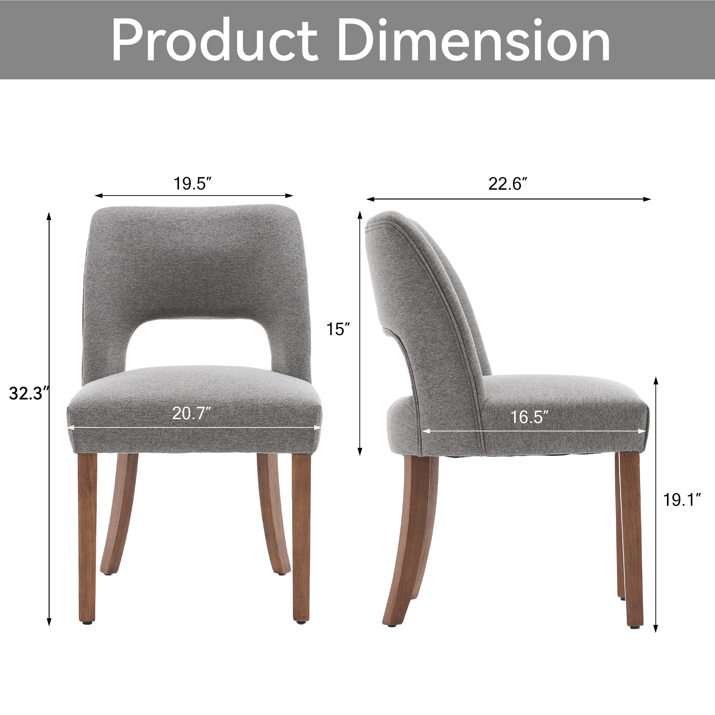 Keoni VK-007-GRYF4 Dining-Chairs - View #5