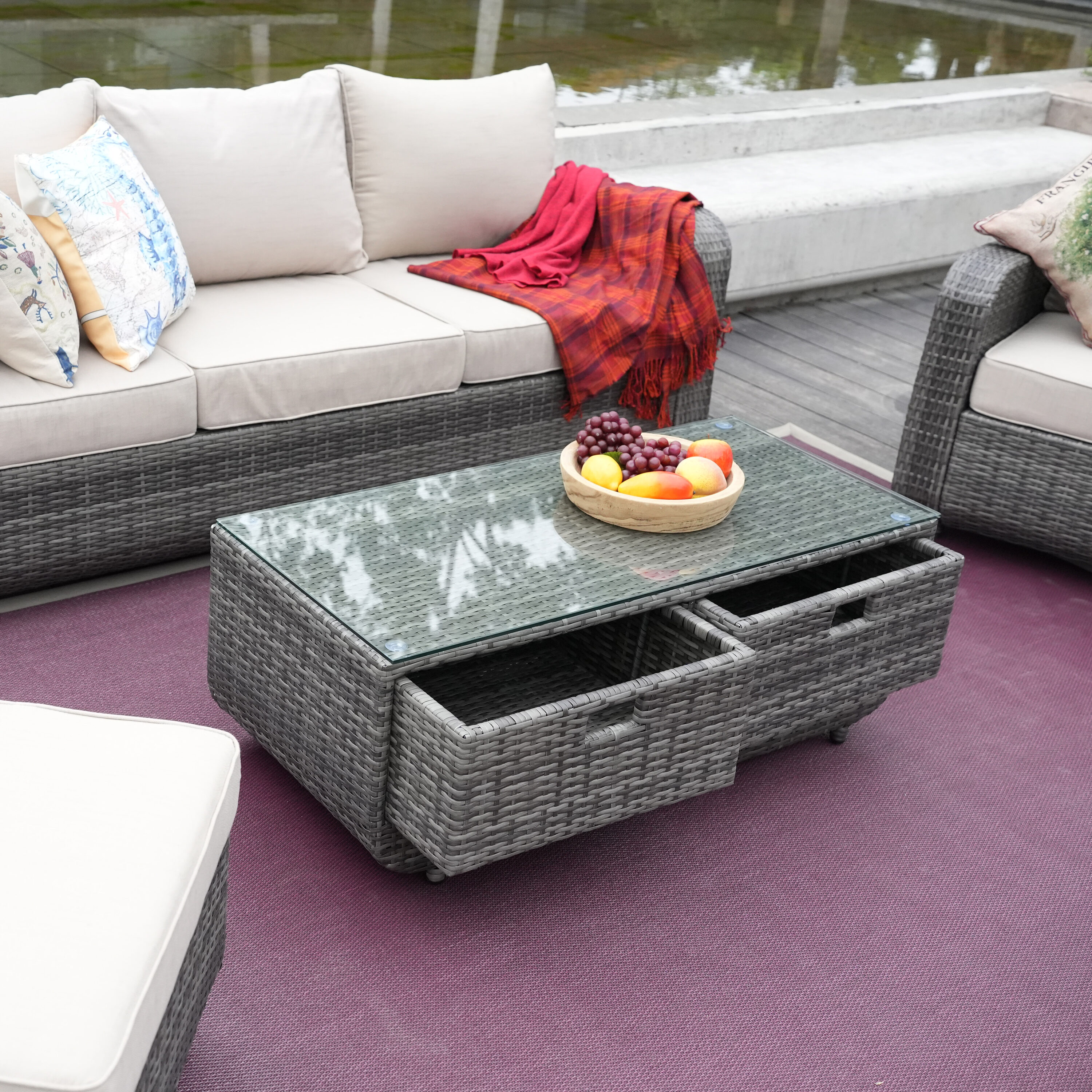 Moda Furnishings CMAS-1515-GR Patio-Conversation-Sets - View #5