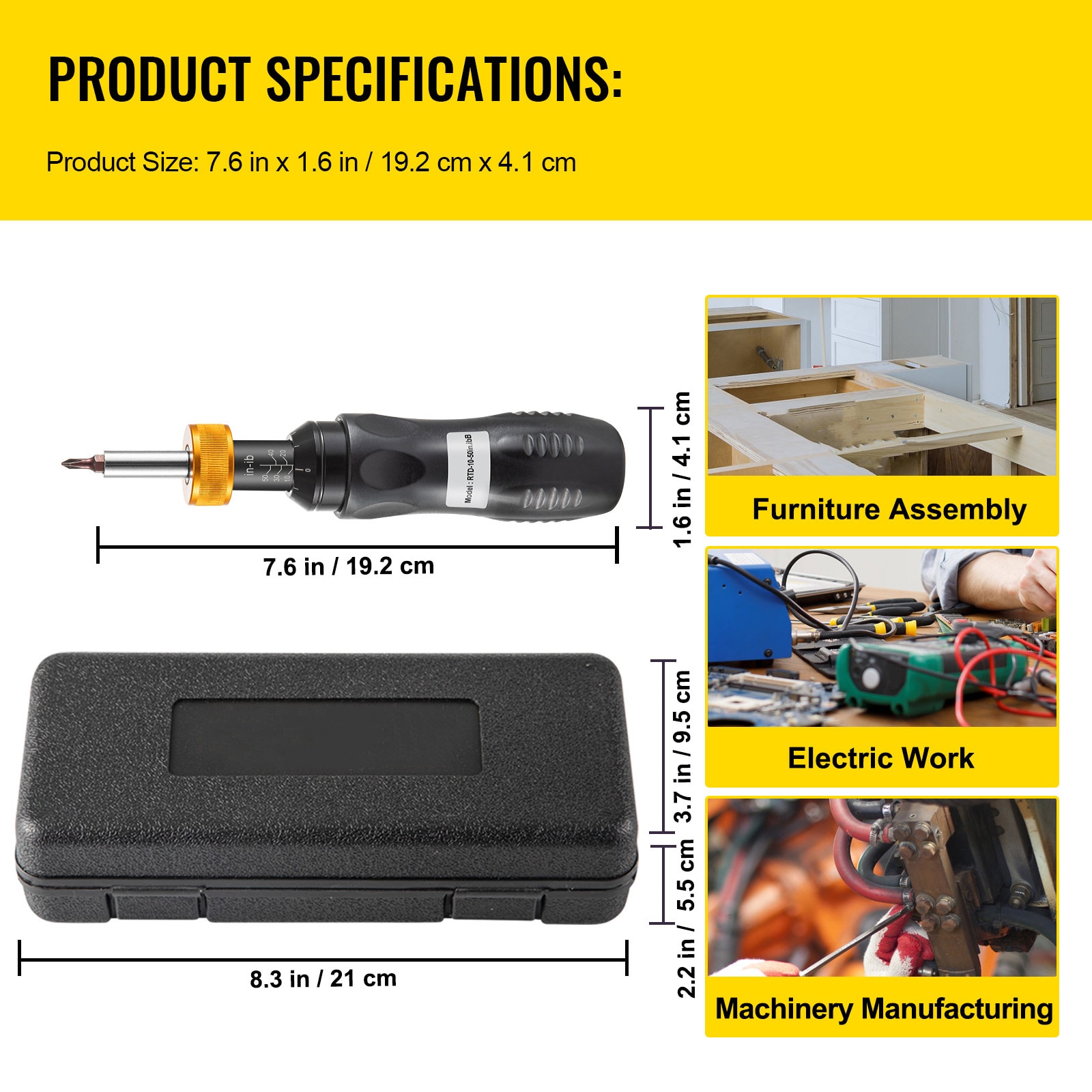 VEVOR SCNJQZBDDWC103427V0 Screwdrivers-Individual - View #7