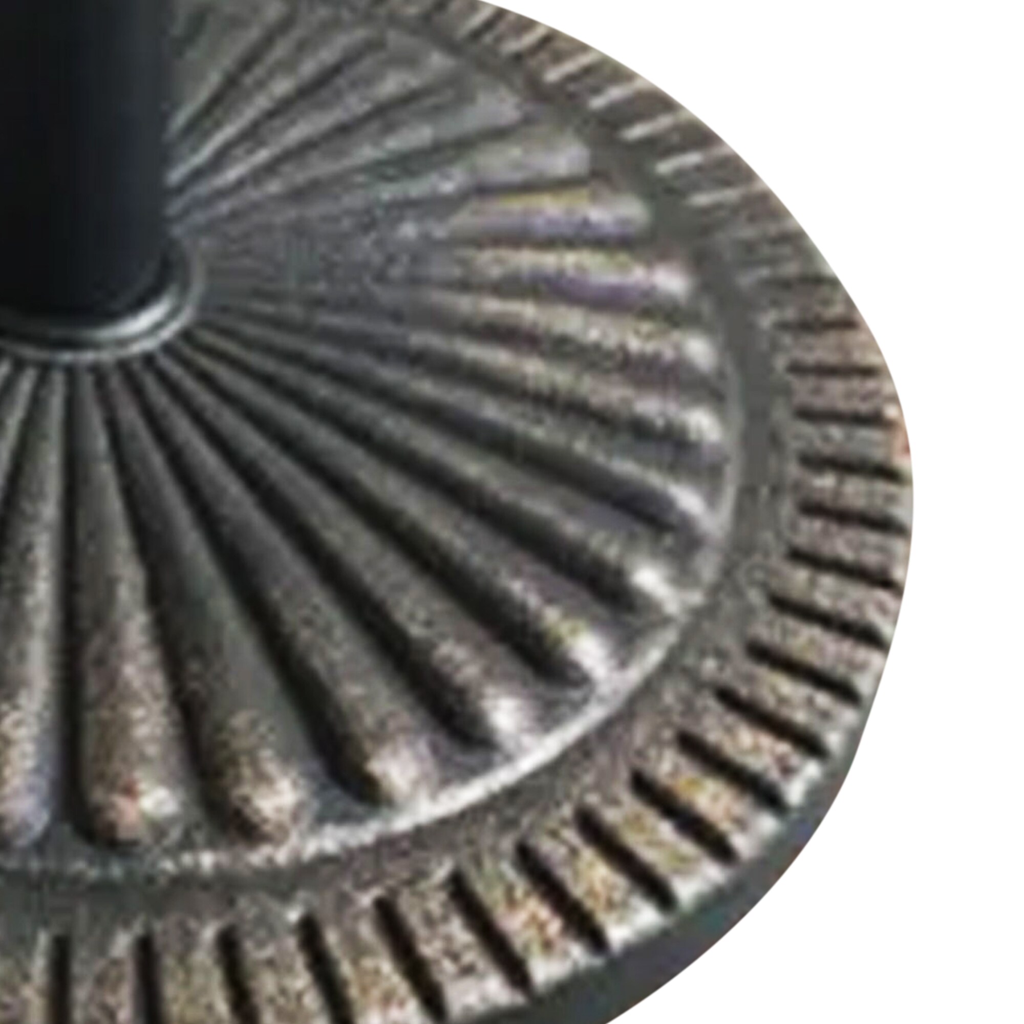 Bronze 22-Inch Round Umbrella Base with Composite Materials