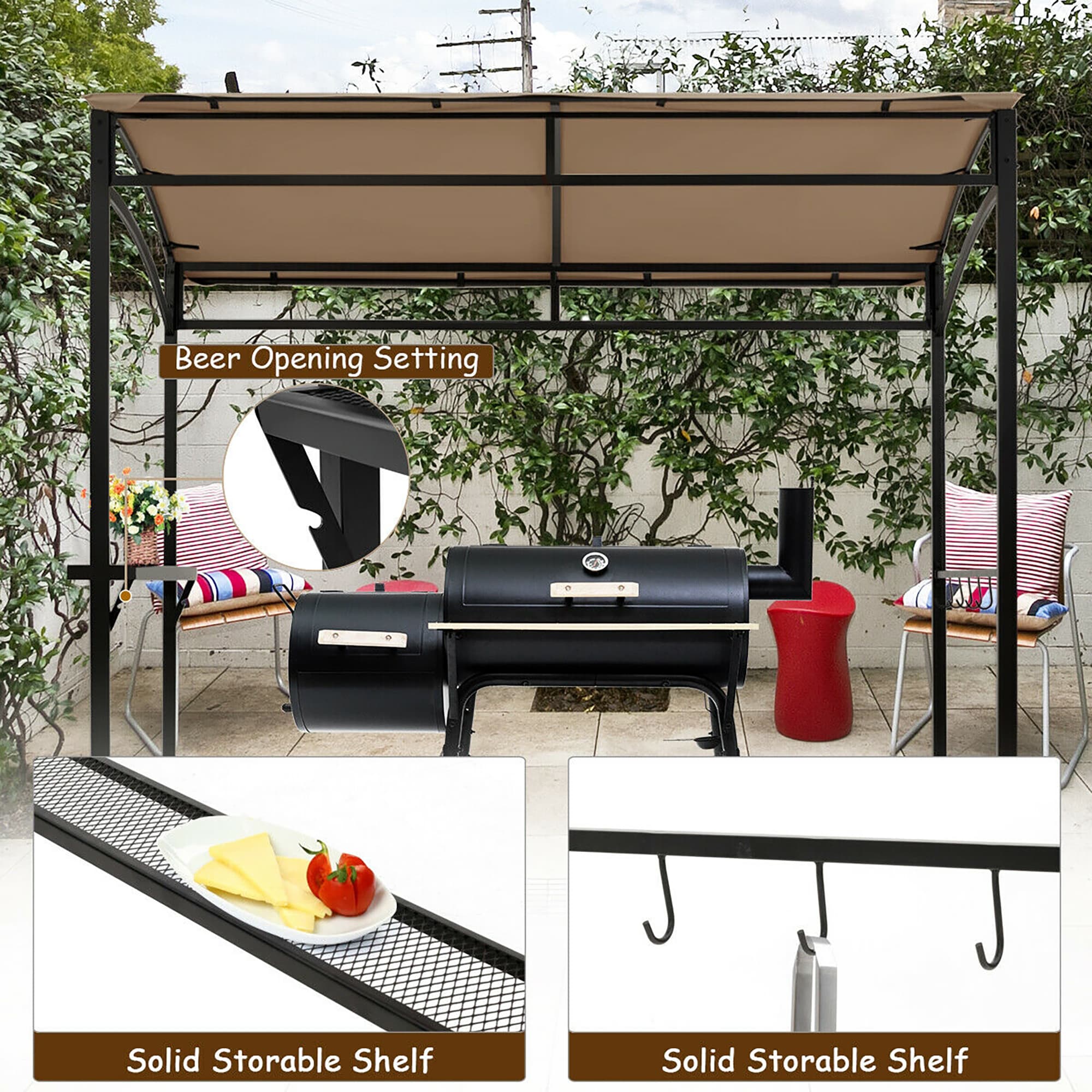 Forclover ALLS-94BR Wood-Resin-Gazebos - View #3