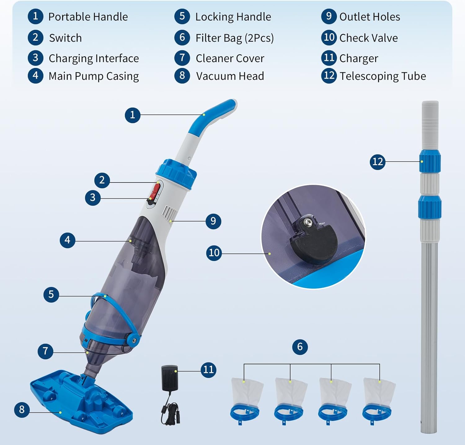 Garvee PHO-0QZAG1PH Pool-Vacuums - View #7