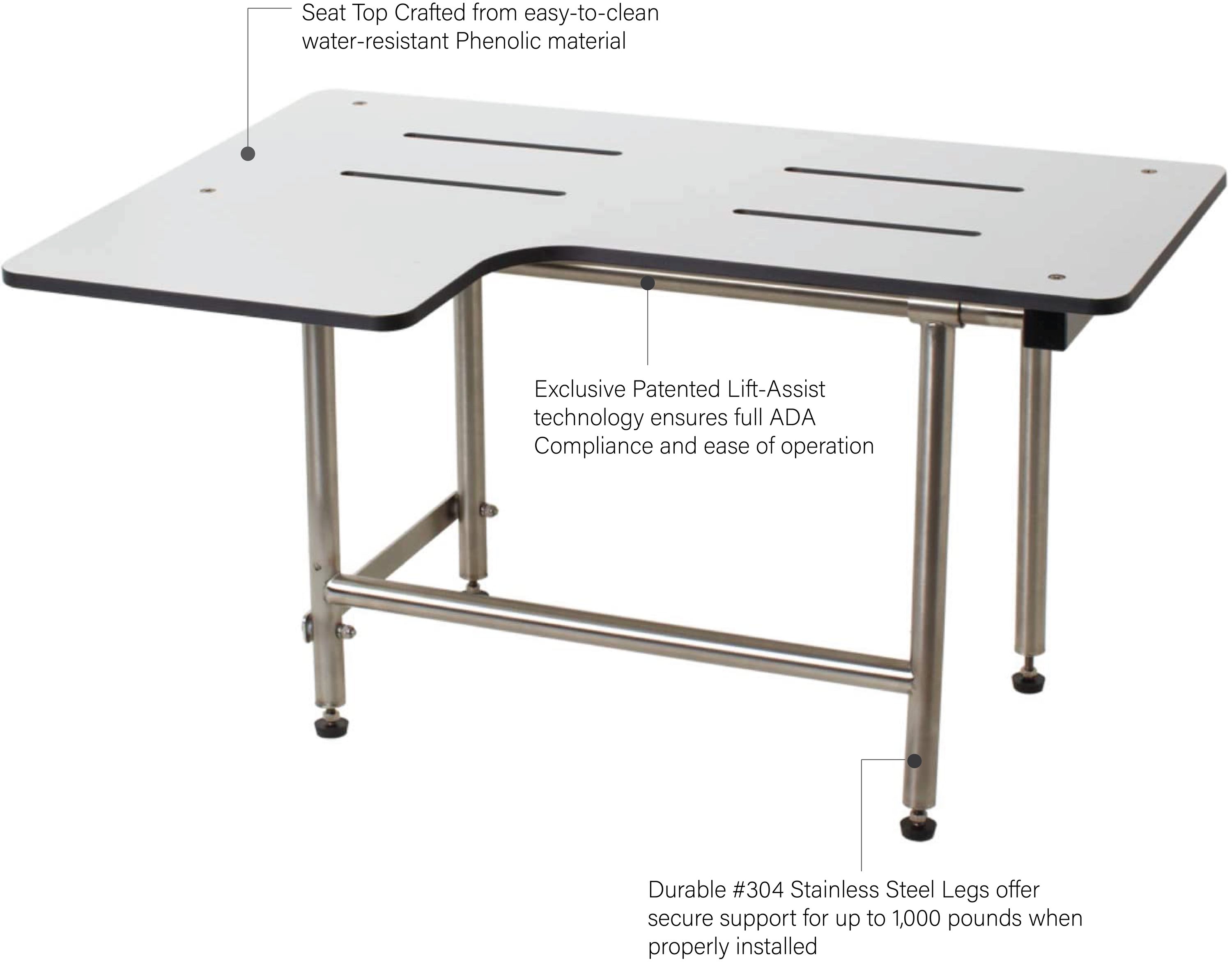 Seachrome SSR2-320225-PWS Bath-Safety-Seats-Benches - View #5