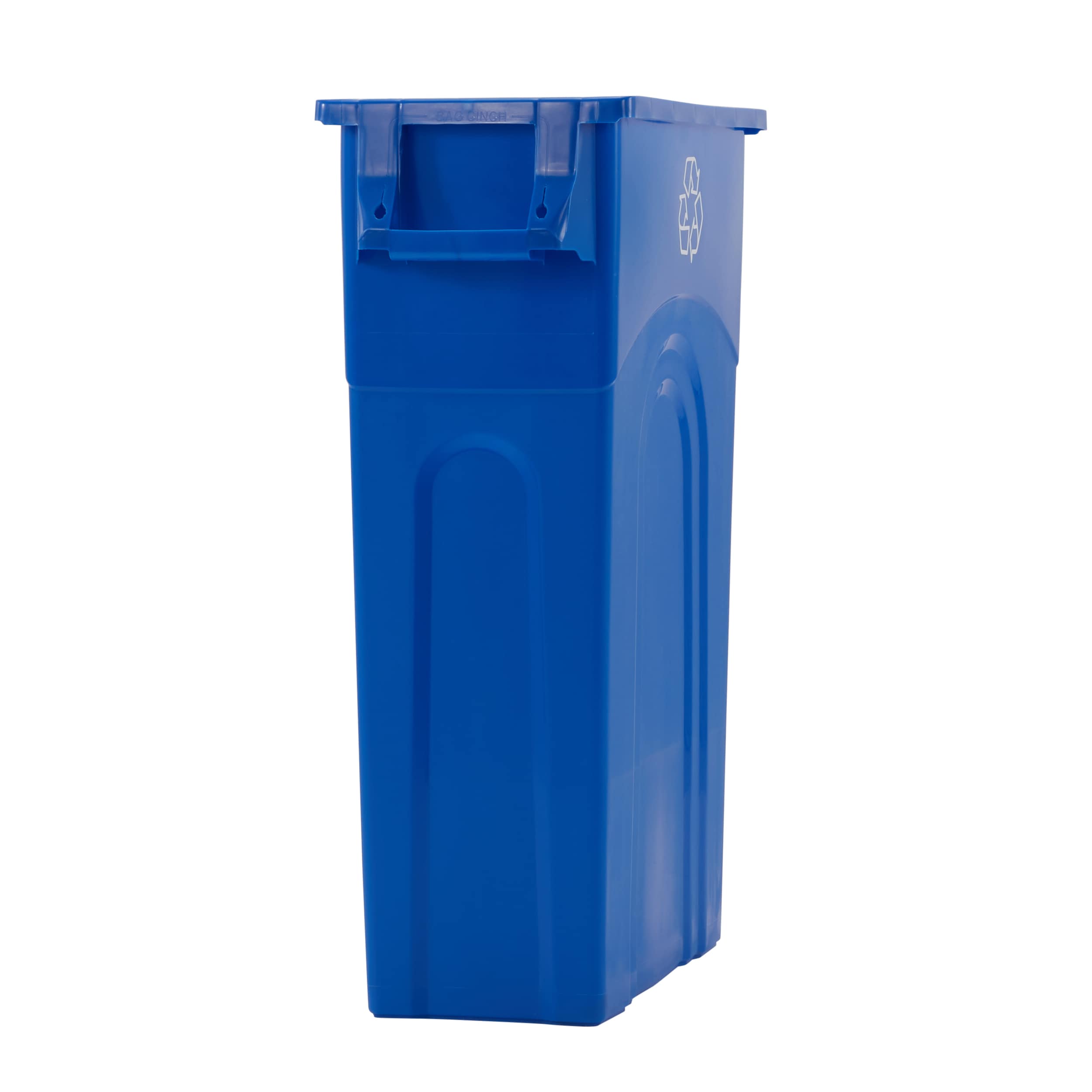 Global Industrial™ Slim Trash Can, 23 Gallon, Blue