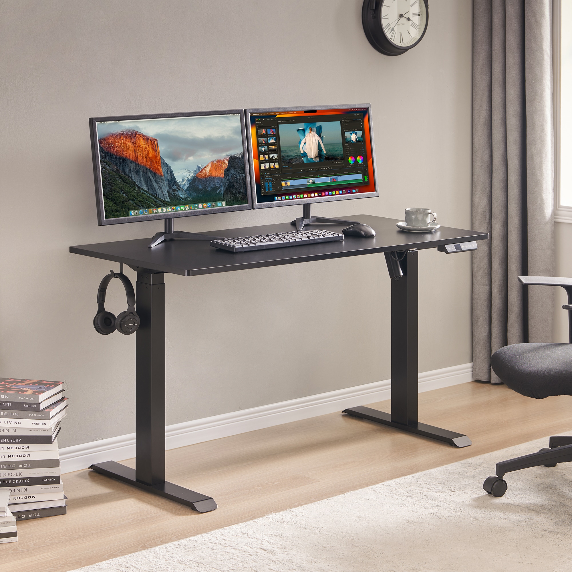 Fun Orange 48-in Black Modern/Contemporary Computer desk in the Desks ...
