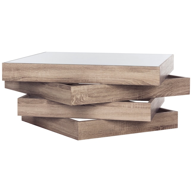 Safavieh Anwen Light Oak Glass Modern Coffee Table In The Tables Department At Com Safavieh Anwen Light Oak Glass Modern, Anwen Light Oak Glass Coffee Table