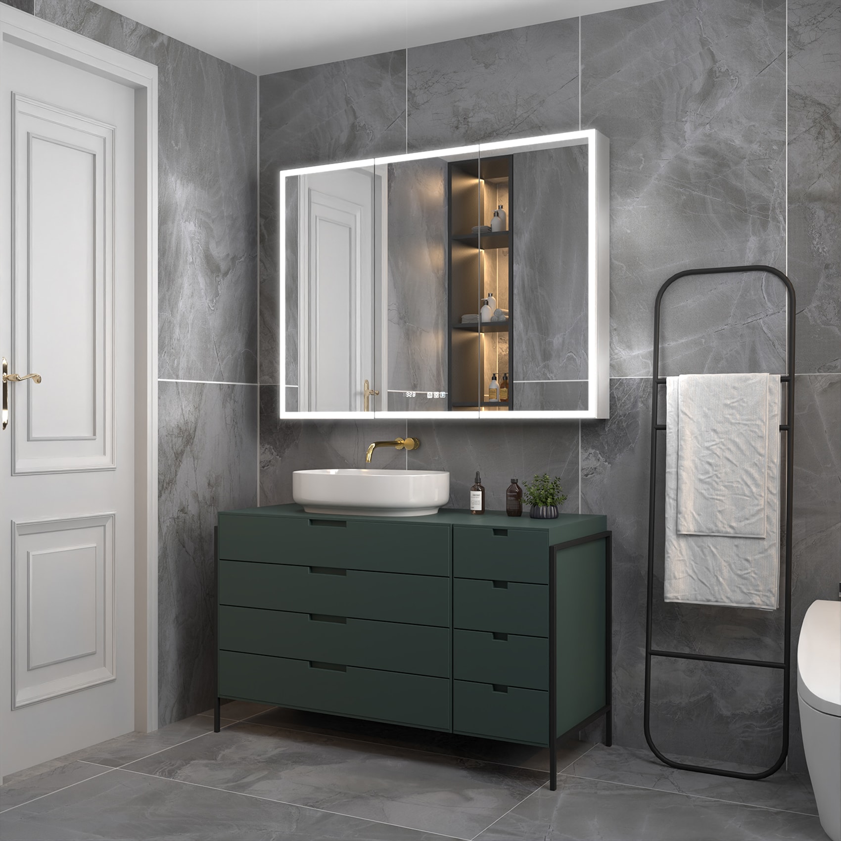 ExBrite EXMC4036V12DX Bathroom-Medicine-Cabinets - View #2