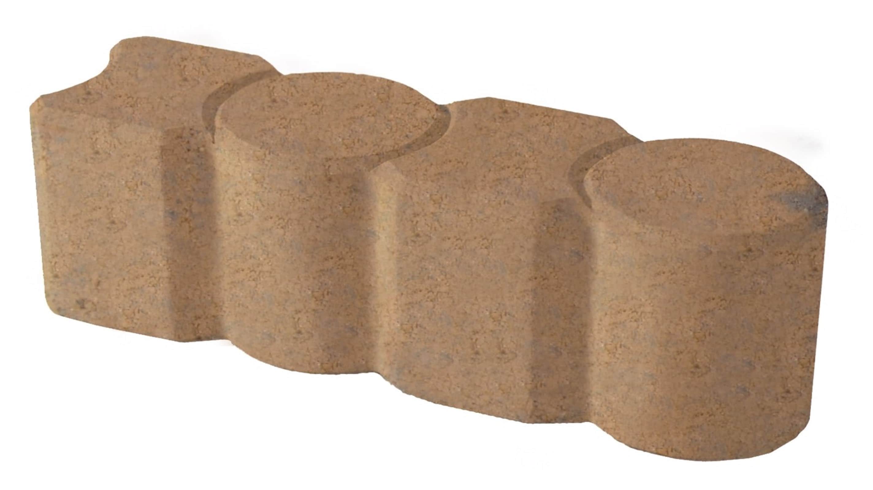 12-in L x 3-in W x 3-in H Tan Concrete Straight edging stone #L12GPET