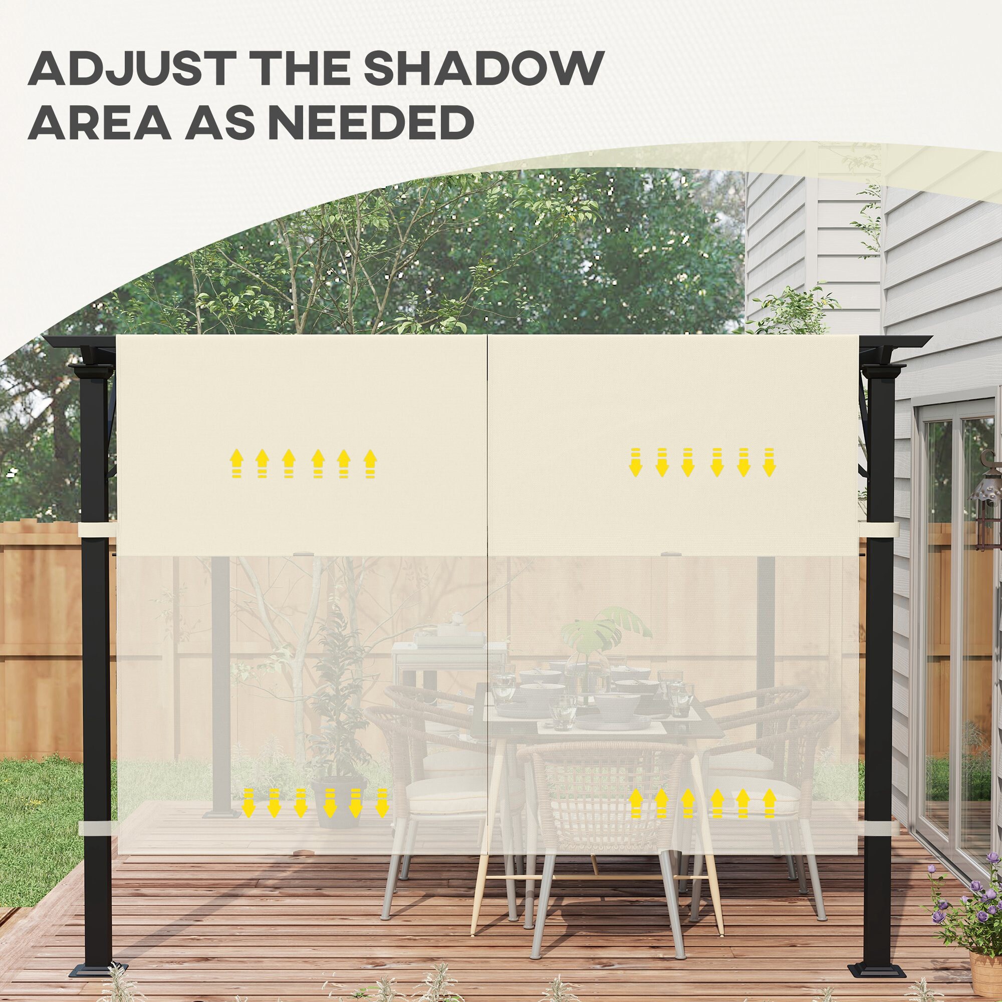 Outsunny 84C-492V00CW Wood-Resin-Gazebos - View #5