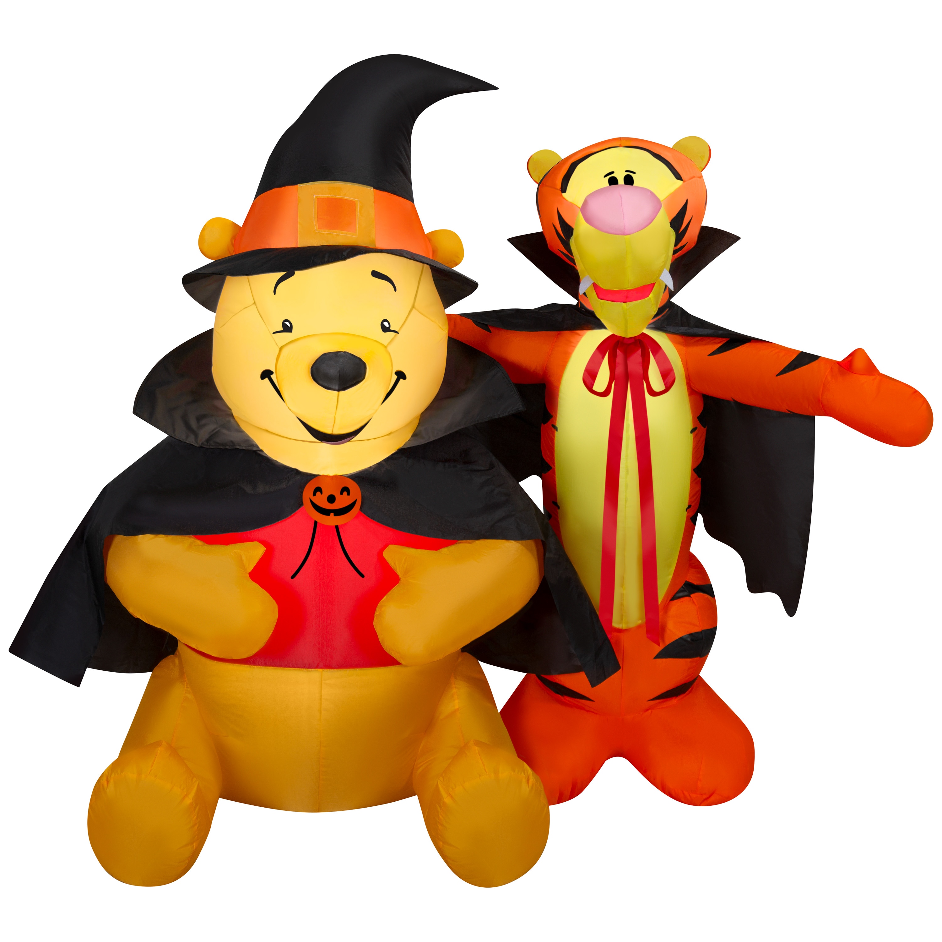 Gemmy 4.17-ft Yard stake Lighted Disney Winnie the Pooh Pals Winnie the Pooh Witch Inflatable