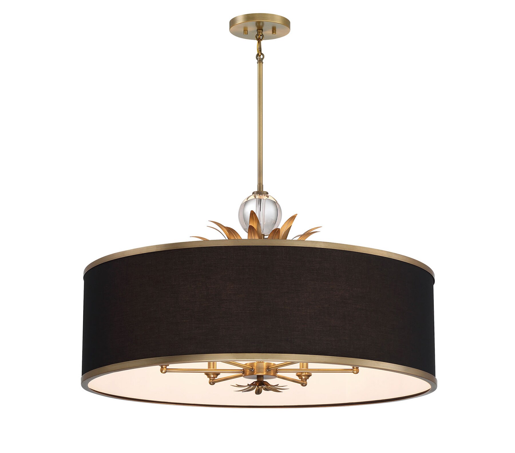 Minka Lavery Caprio 6-Light Natural Brushed Brass Pendant with