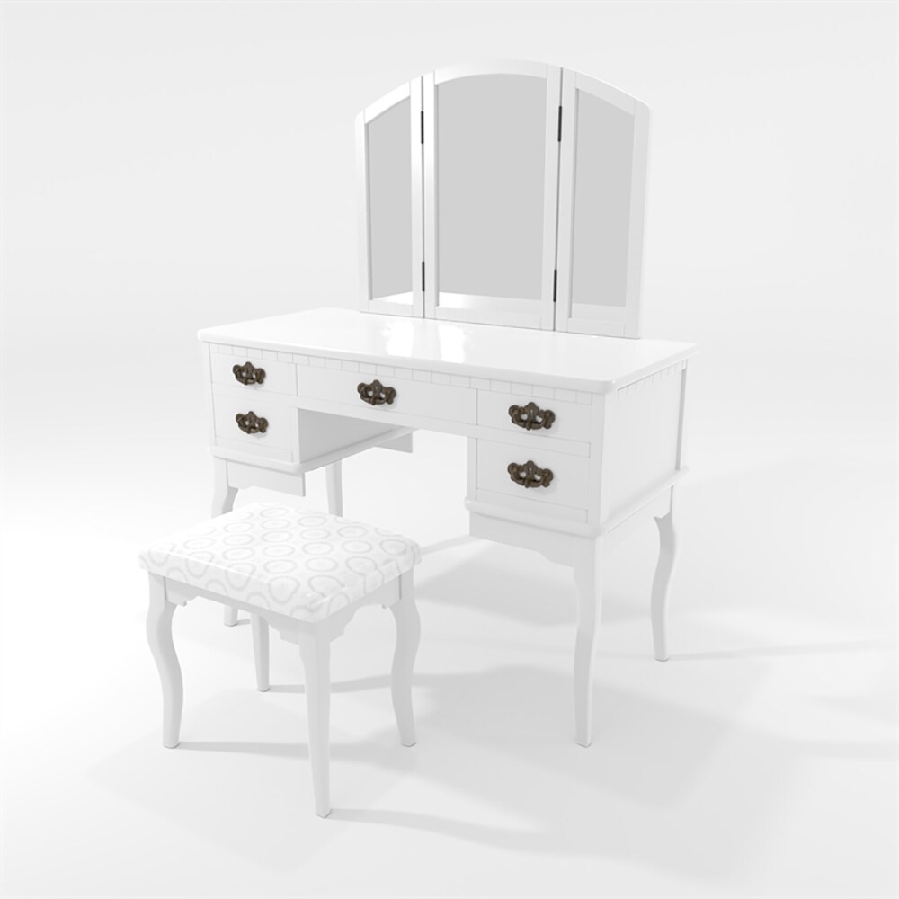 Furniture of America IDF-DK6405WH Bedroom-Vanities - View #9