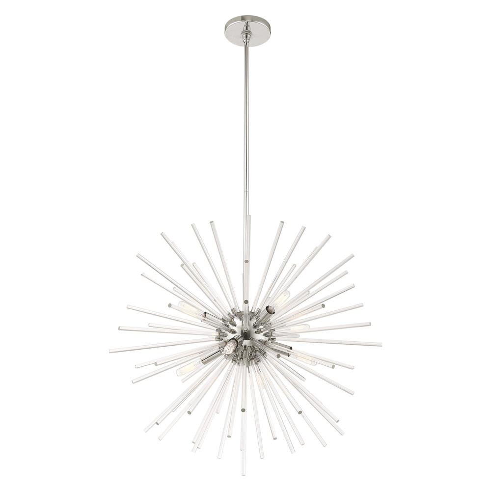 Livex Lighting Utopia 8-Light Polished Chrome Mid-century Sputnik Large ...