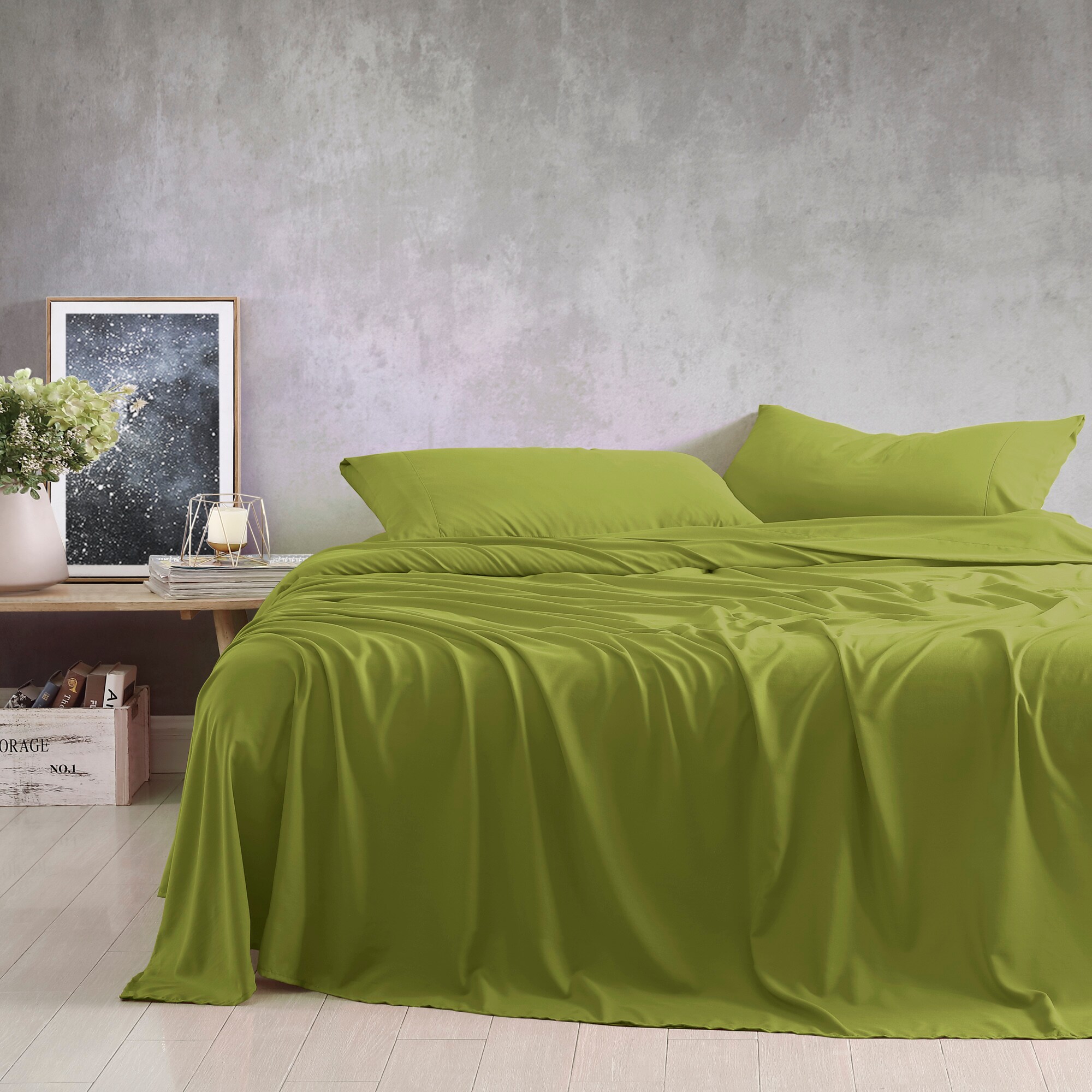 Cosmic Comfort 807000267187 2-Pack Birthstone Peridot-august Standard Microfiber Pillow Case
