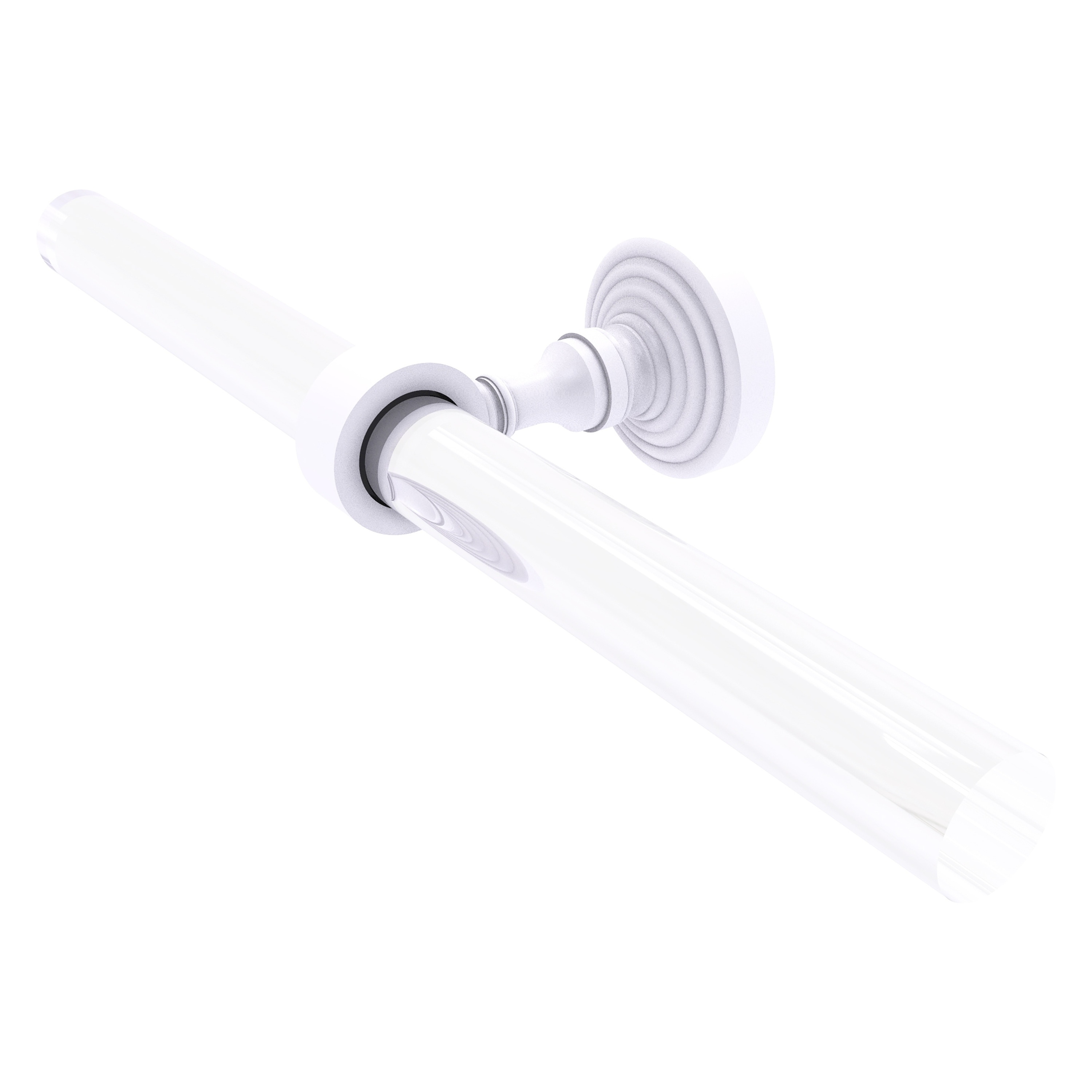 Allied Brass PG-HTB-2-WHM Pacific Grove 15-in double Matte White Wall mount Double Towel Bar