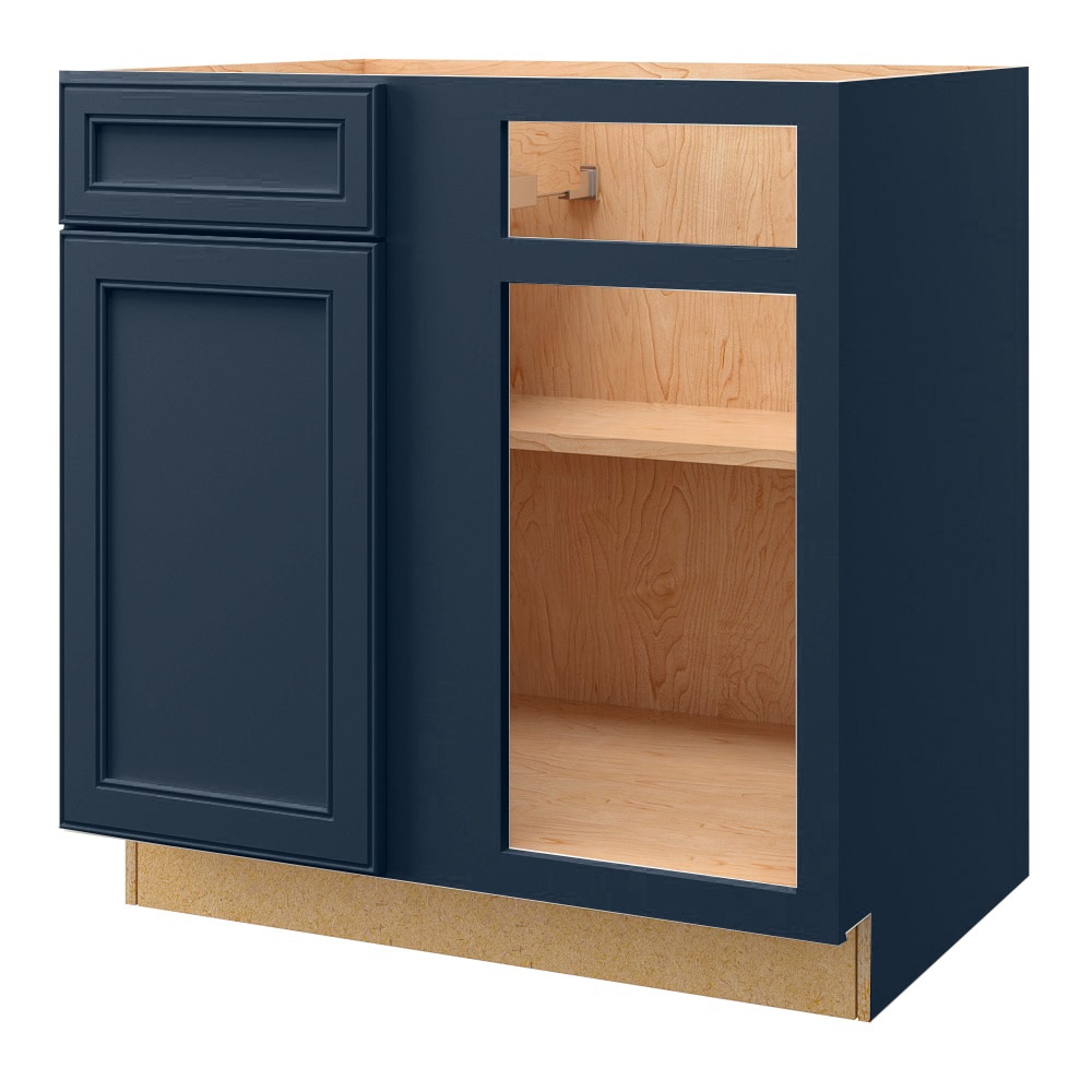 allen + roth 23395SH Southam 33-in W x 34.5-in H x 24-in D Navy Blind Base Fully assembled Cabinet (Recessed Panel Square)