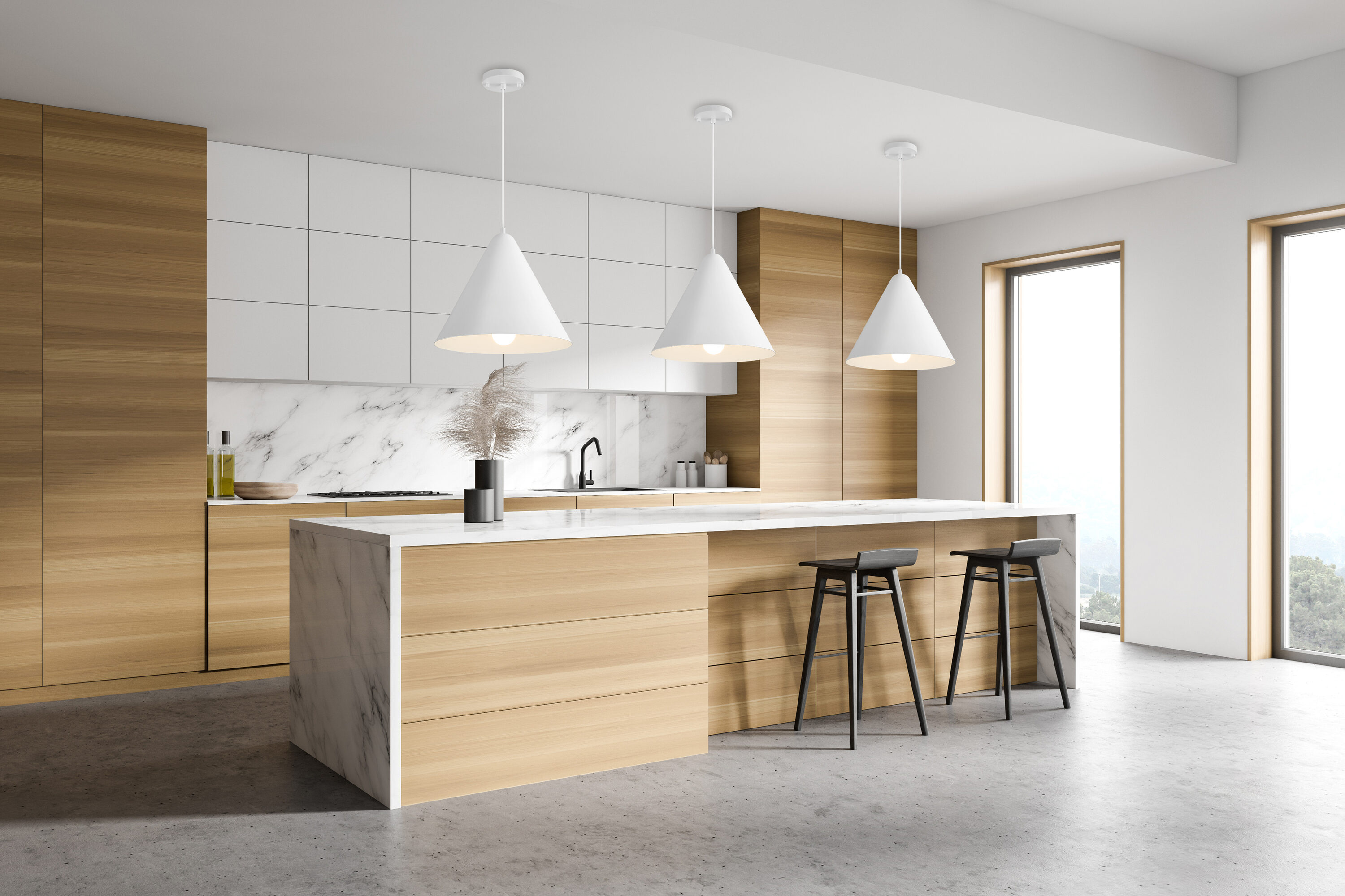 Access Lighting 23780LEDDLP-MWH I-Biza Black Modern/contemporary Clear glass Globe Mini Hanging Pendant light