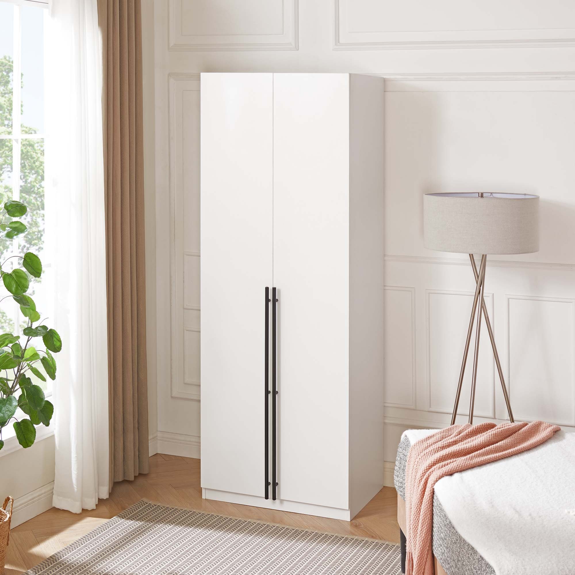 Manhattan Comfort WC002-WH White Armoire