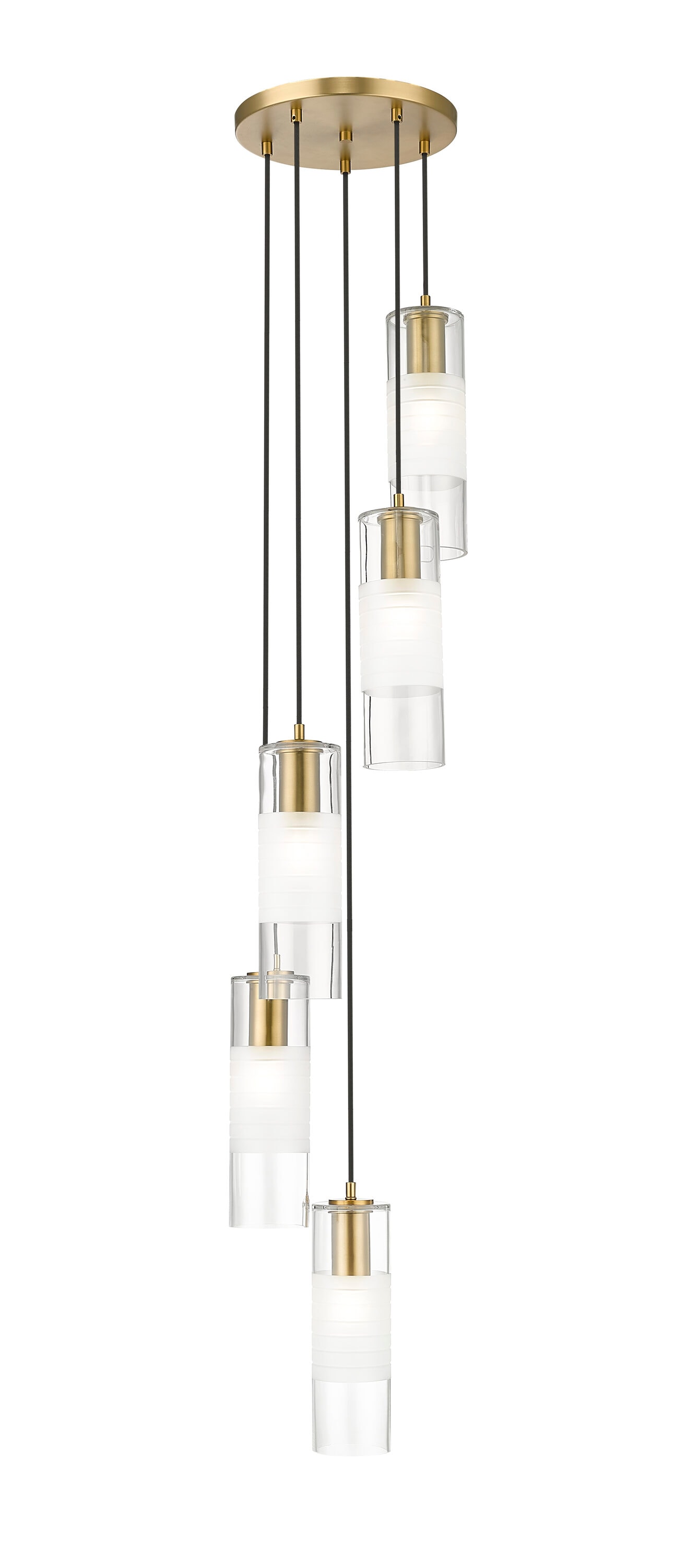 Z-Lite 824P-5R-MGLD Alton 5 -Light Gold Transitional For Use in Bedrooms, Dining Rooms, Foyers, Kitchens, Living Rooms Chandelier