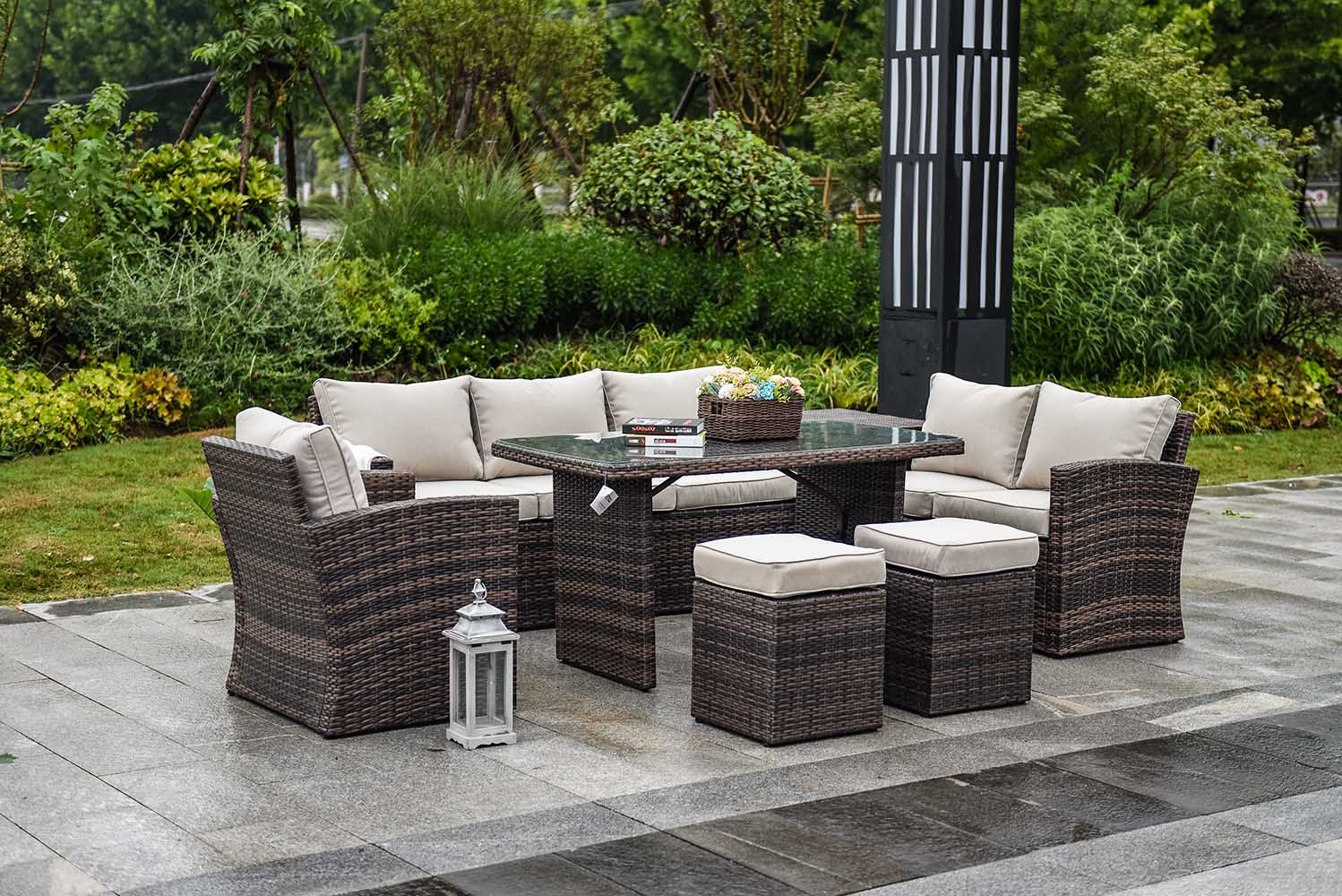 Direct Wicker DWS-1403B-BROWN Patio-Conversation-Sets - View #4