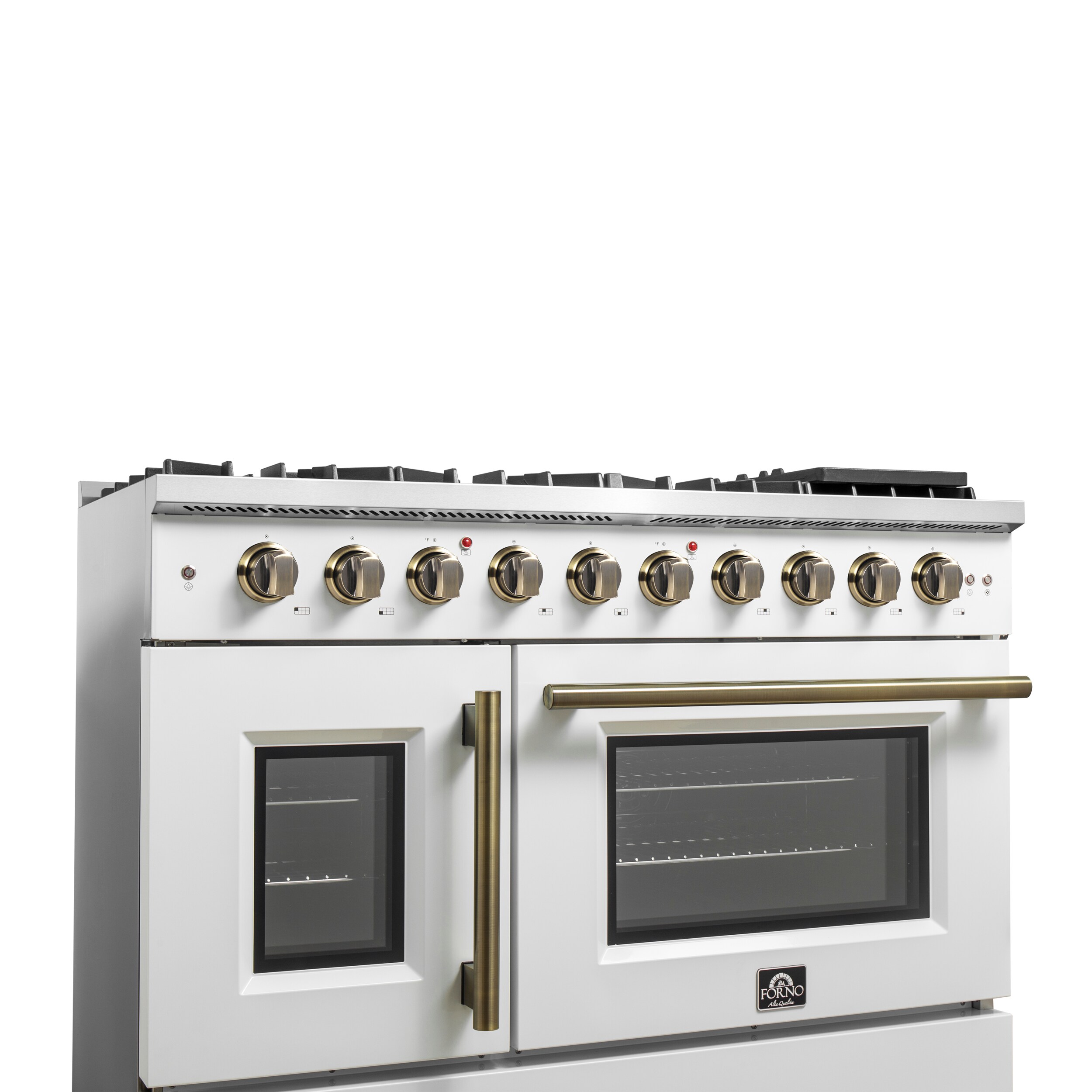 FORNO FFSGS6444-48WHT Double-Oven-Gas-Ranges - View #7